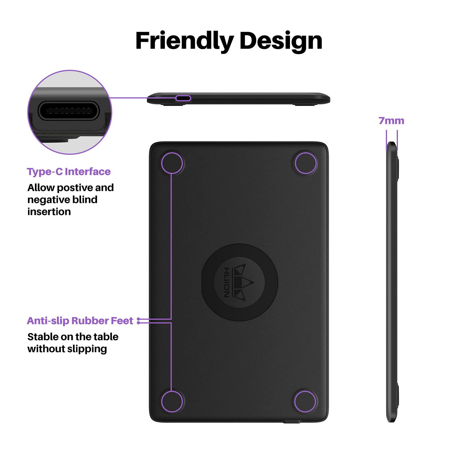 Huion H420X Osu Tablet Graphic Drawing With 8192 Levels Pressure Battery Free Stylus, 4.17X2.6 Inch Digital Tablet Compatible Wi