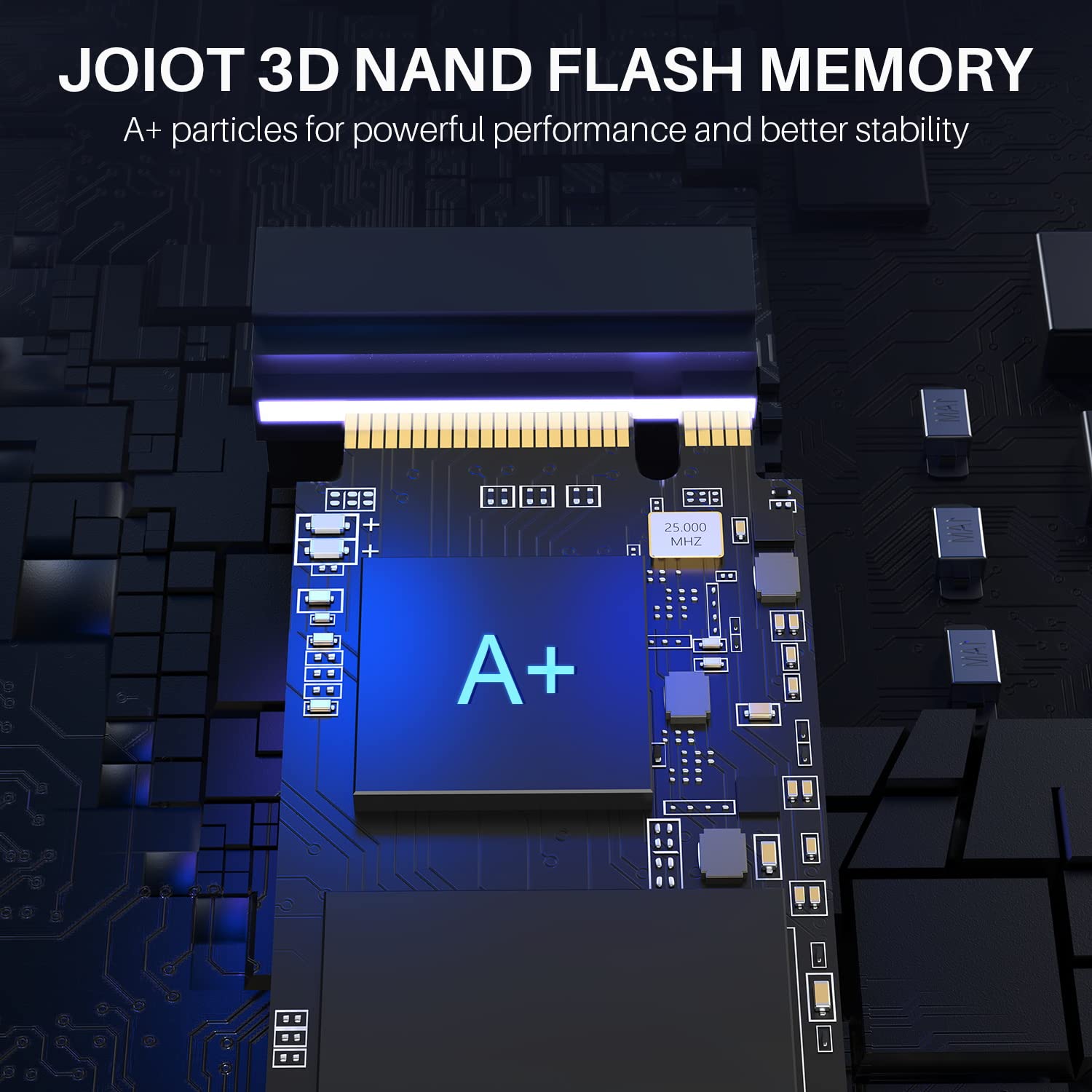 Joiot 512Gb Ssd Nvme M.2 Internal Solid State Drive W/V Nand Technology, Storage And Memory Expansion For Gaming, Max Speed,Blac