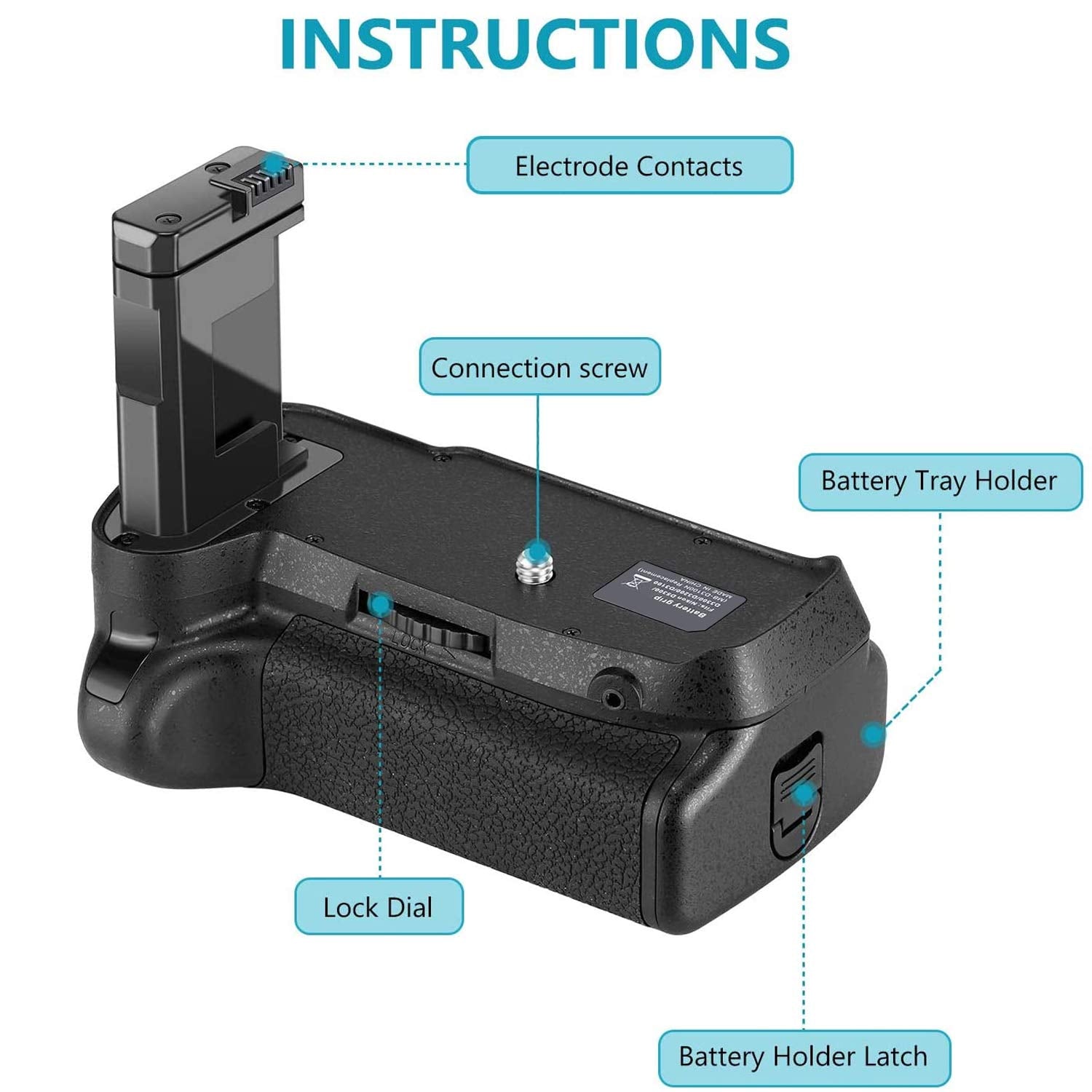 Battery Grip Kit For Nikon D3100 D3200 D3300 D5300 Digital Slr Camera Includes Qty 2 Replacement En El14 Batteries + Vertical Ba