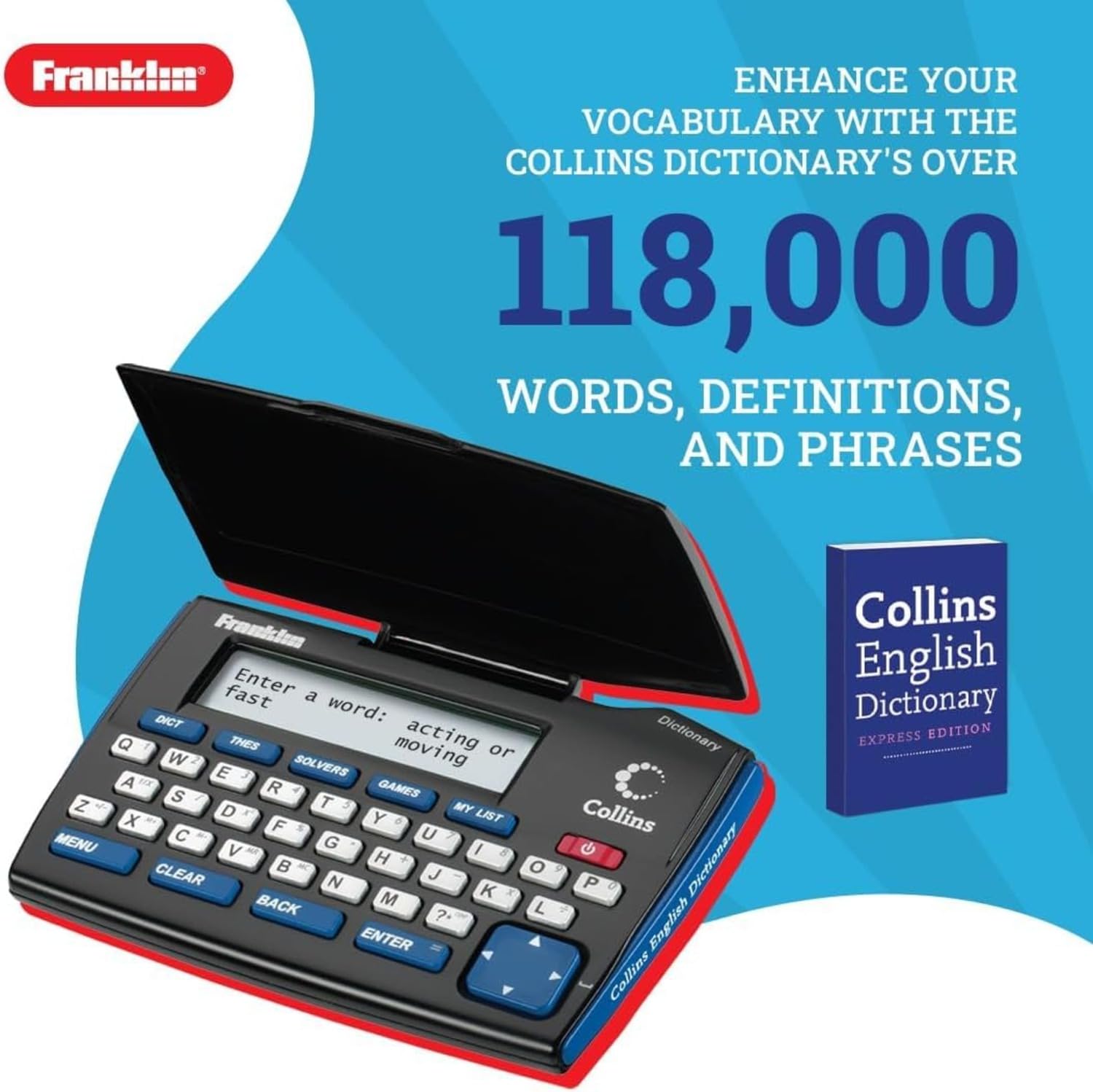 Franklin Dmq221 Collins English Dictionary With Thesaurus