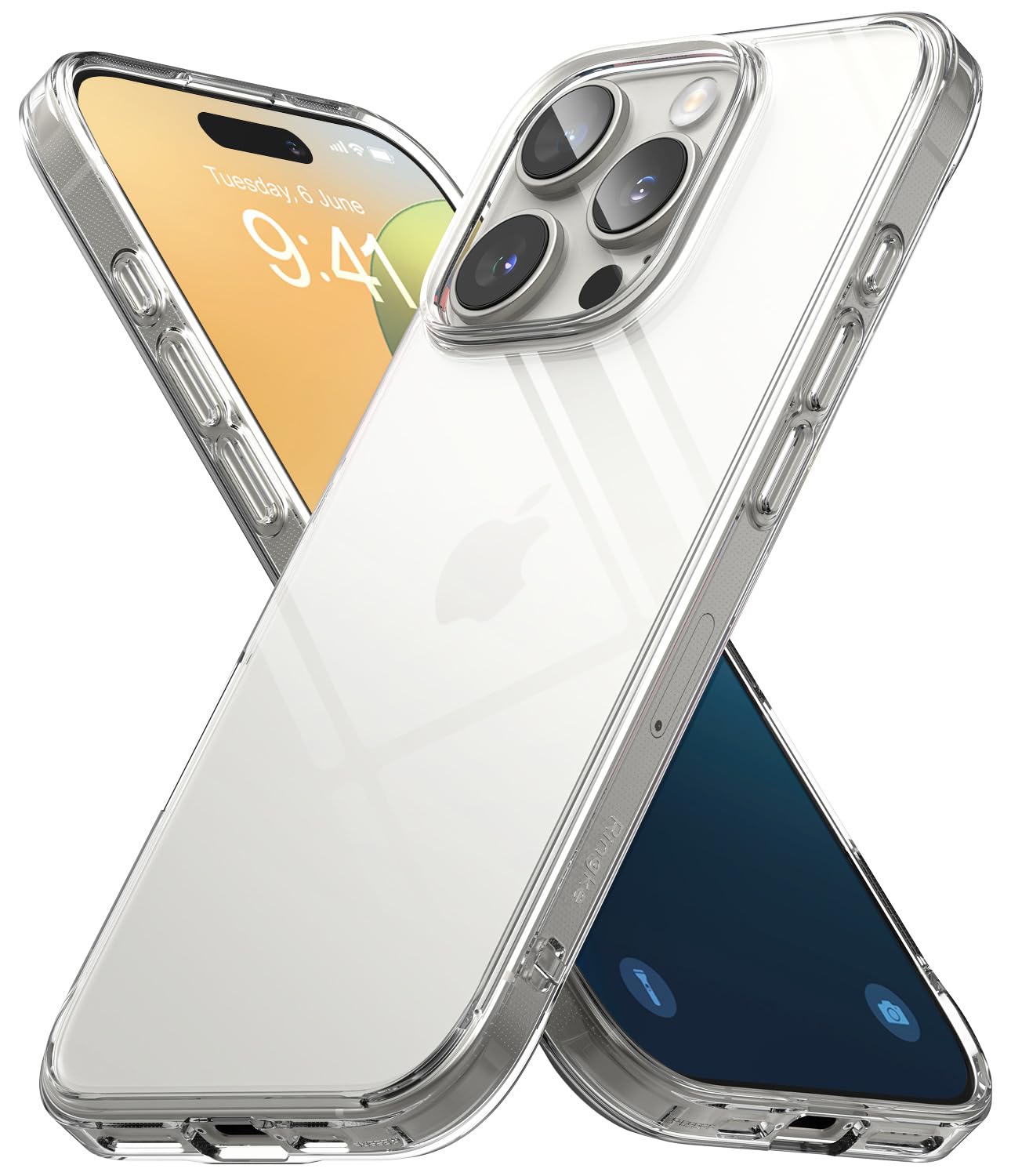 Ringke Fusion for iPhone 16 Pro Case [Always Look Classy] UV Coating for Scratch & Discoloration Resistant, Shockproof Air Pocke
