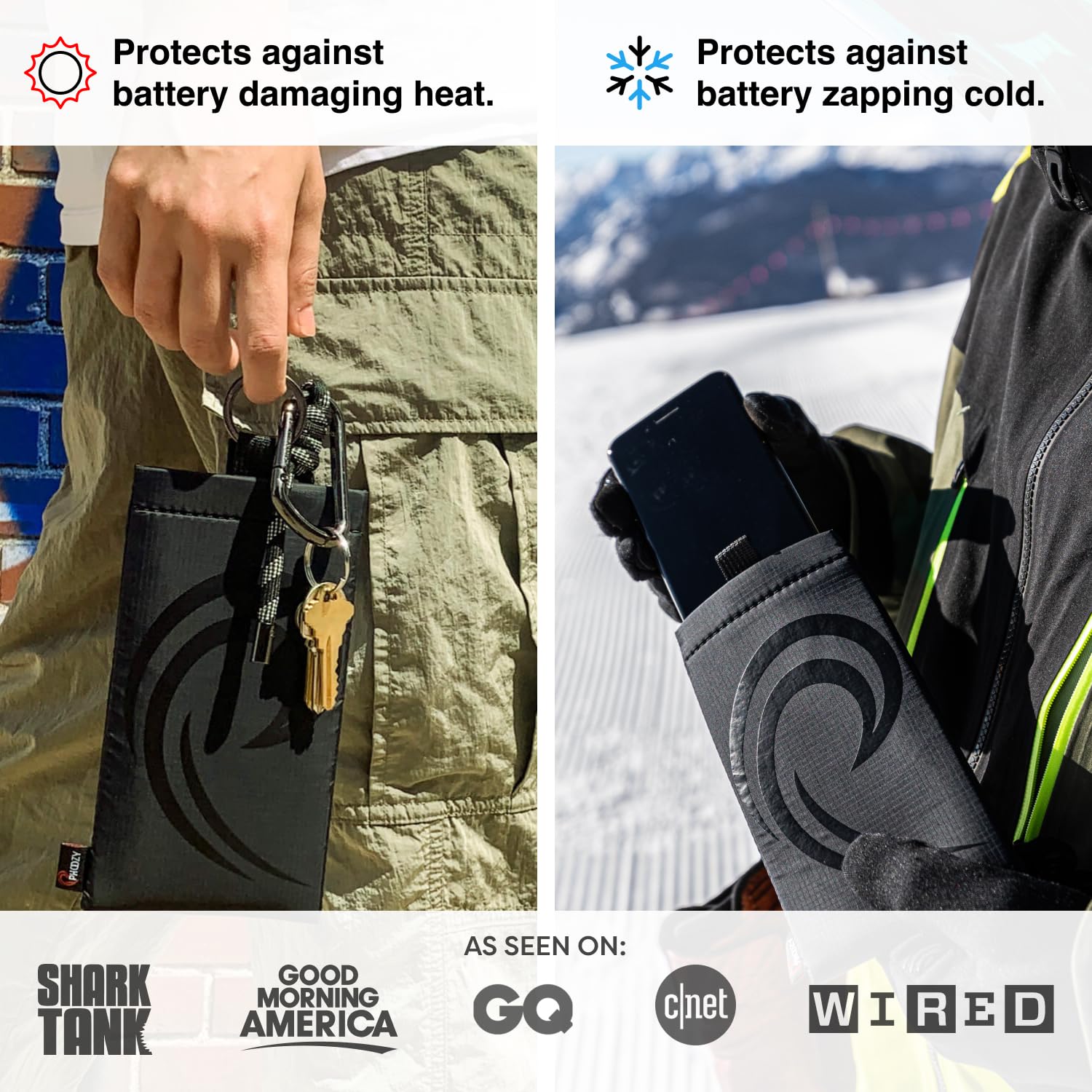 Phoozy Apollo Ii Thermal Phone Case With Antimicrobial Lining And Keyring Connector   Helps Prevent Overheating In The Sun, Floa