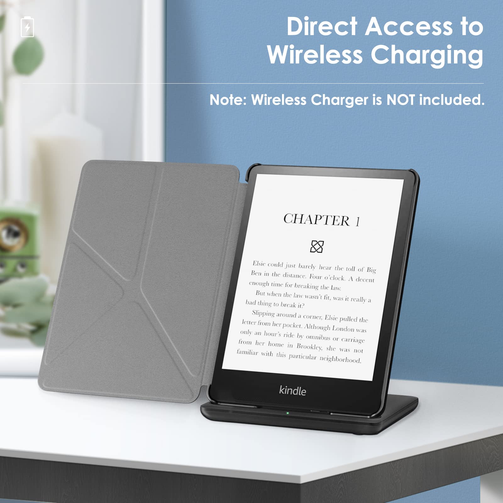 Moko Case For 6.8'' Kindle Paperwhite (11Th Generation 2021) And Kindle Paperwhite Signature Edition, Origami Standing Shell Cov