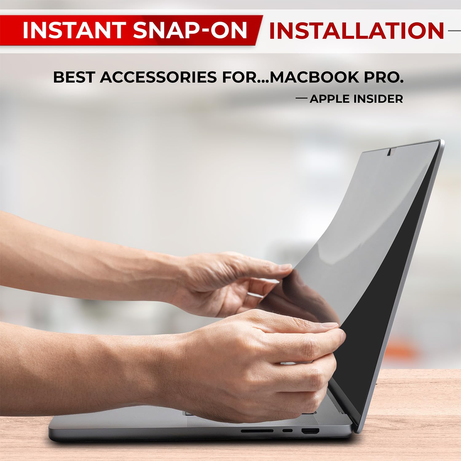 Sightpro Magnetic Privacy Screen For Macbook Air 13.6 & 13 Inch (2022 2024, M2, M3) Removable Laptop Privacy Filter Shield And A