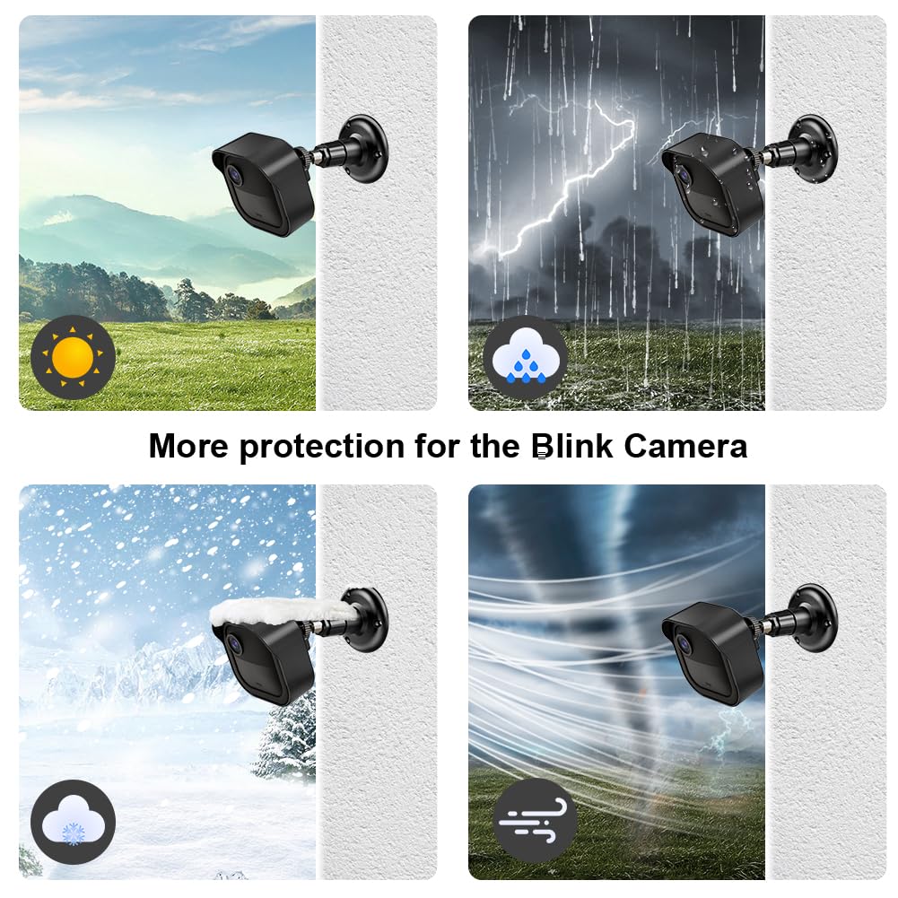 All New Blink Outdoor Camera Mount,Compatible With Blink Outdoor (4Th & 3Rd Gen) Camera,360 Degree Adjustable Wall Mount With Blink Sync Module Wall Mount,Blink Cameras Are Not Included (3Pack,Black)