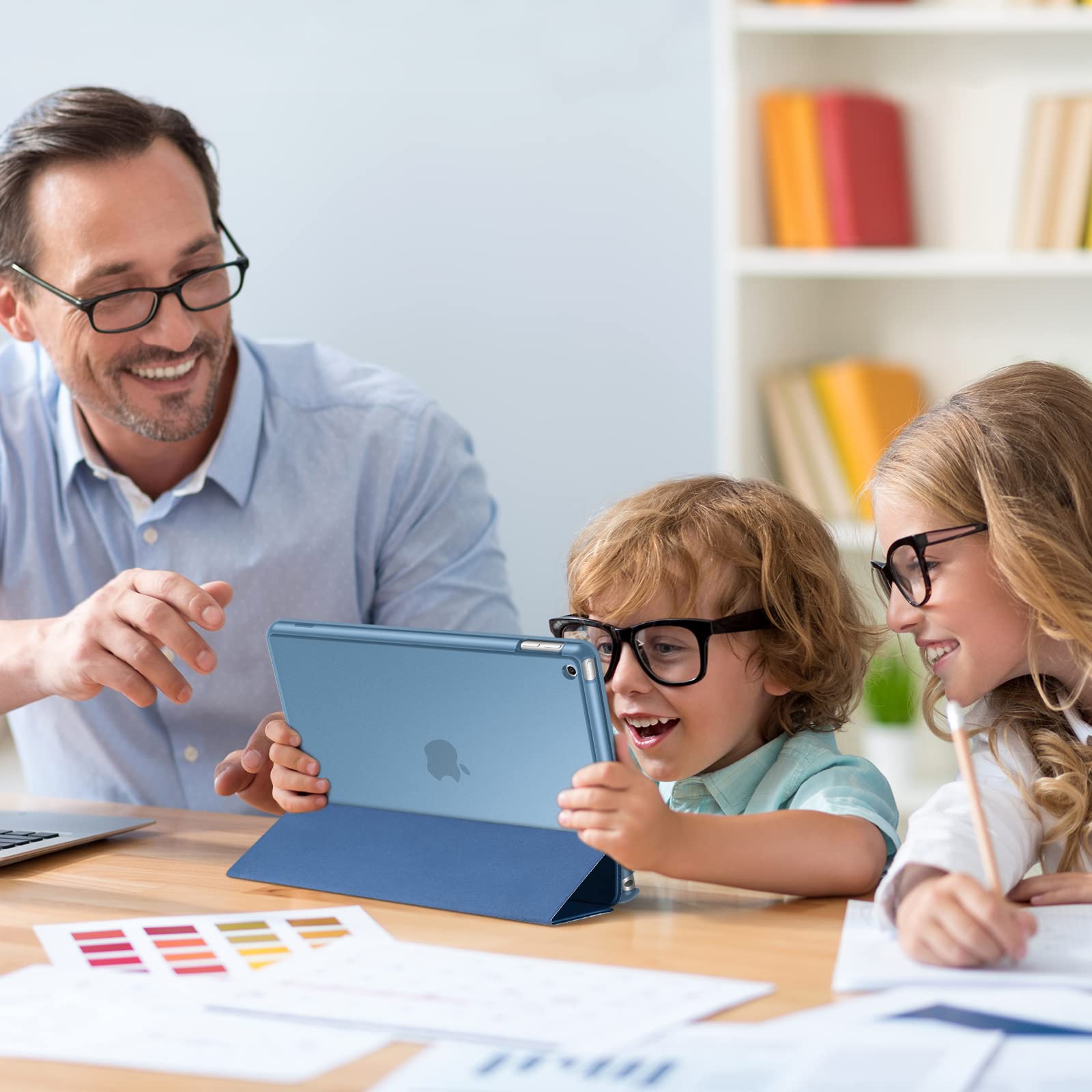 Procase For Ipad 9Th Generation 2021/ Ipad 8Th Generation 2020/ Ipad 7Th Generation 2019 Case, Ipad 10.2 Case Ipad Cover 9Th Generation  Blue