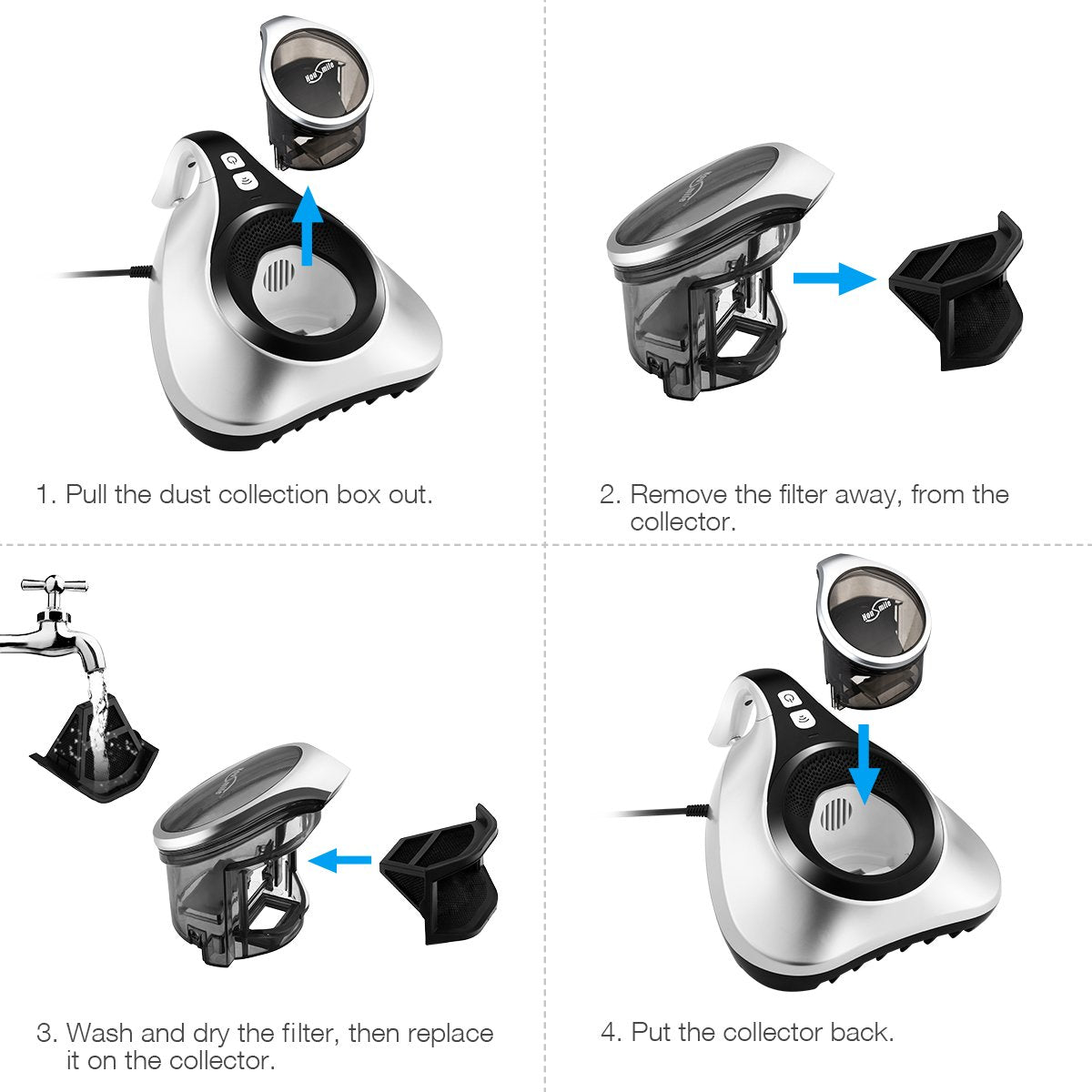 Housmile Bed Vacuum Cleaner Special Purpose Mattress Vacuum Cleaner With Powerful Suction Upgraded Handheld Uv Vacuum Effective