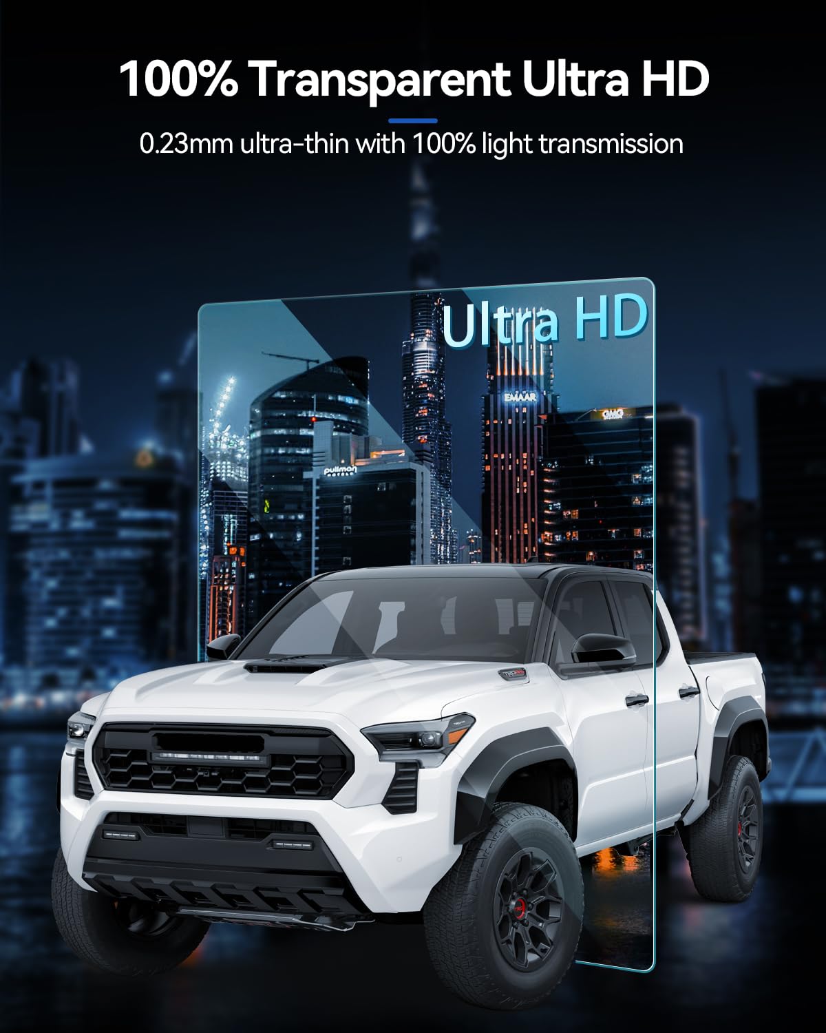 Lantu 2Pcs Car Screen Protector For 2024 Toyota Tacoma Accessories Limited/Trailhunter/Trd Pro Touchscreen Protector Film Nano H