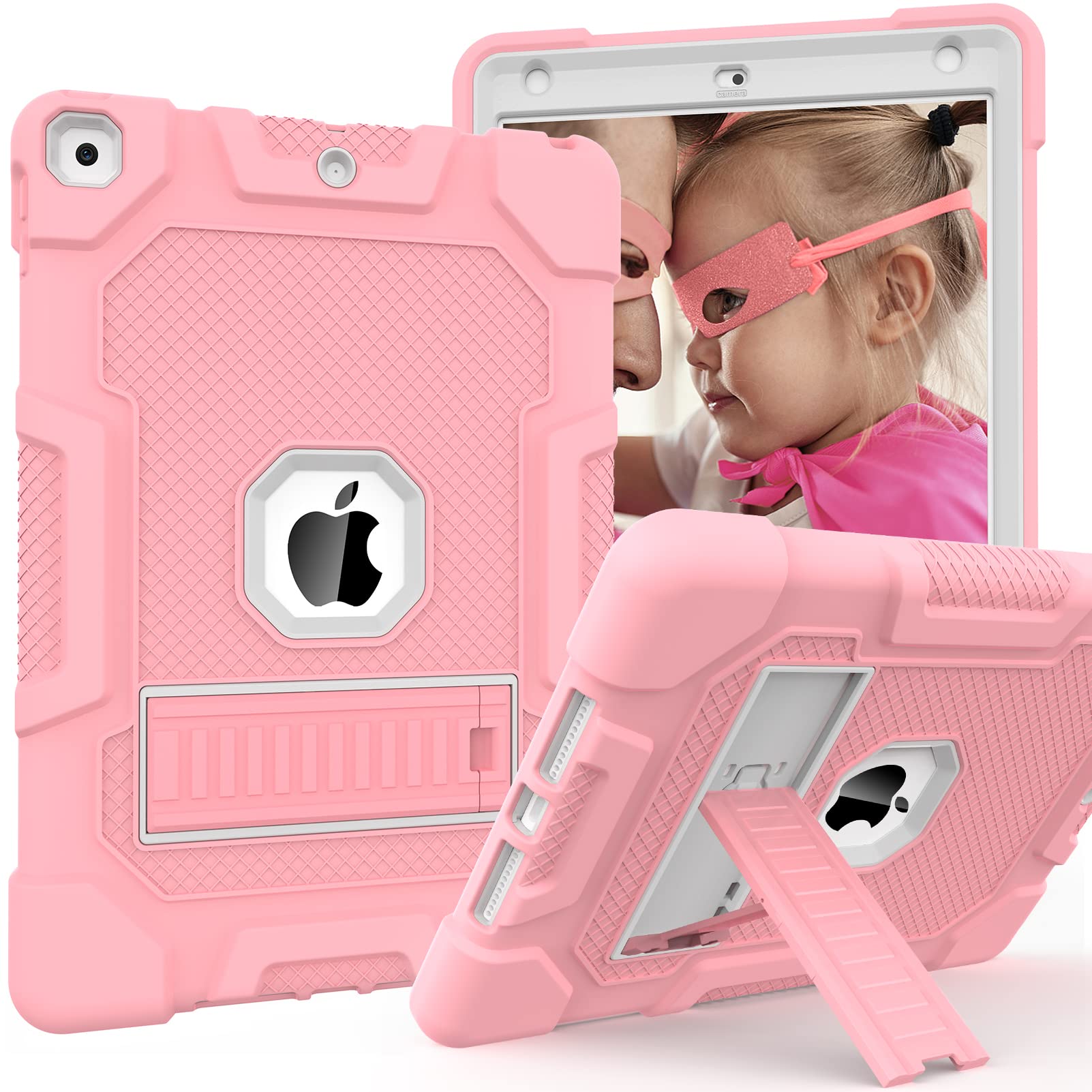 TIMISM iPad 9th Generation Case, iPad 8th/7th Generation Case, iPad 10.2 2021/2020/2019 Case with Kickstand, Heavy Duty Shockpro