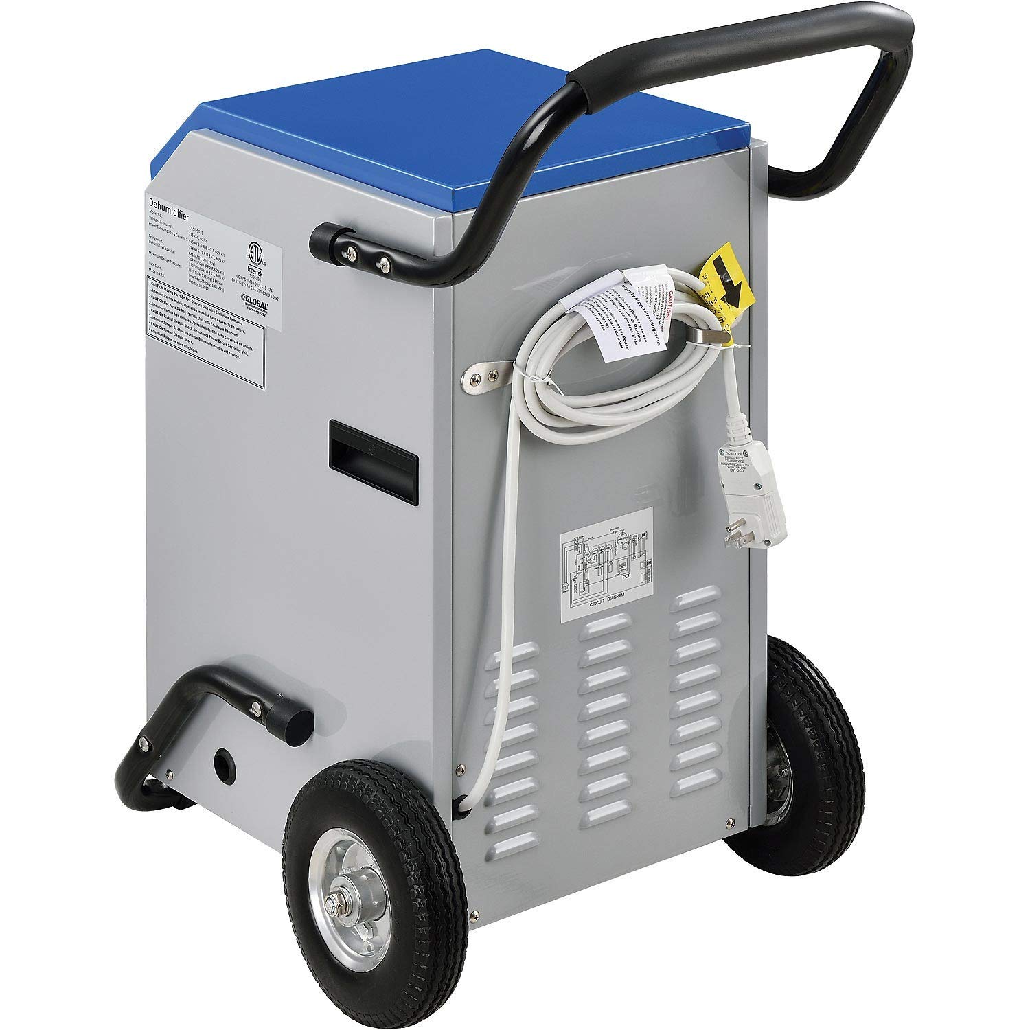 Global Industrial Portable Heavy Duty Commercial Dehumidifier, 110 Pints Per Day