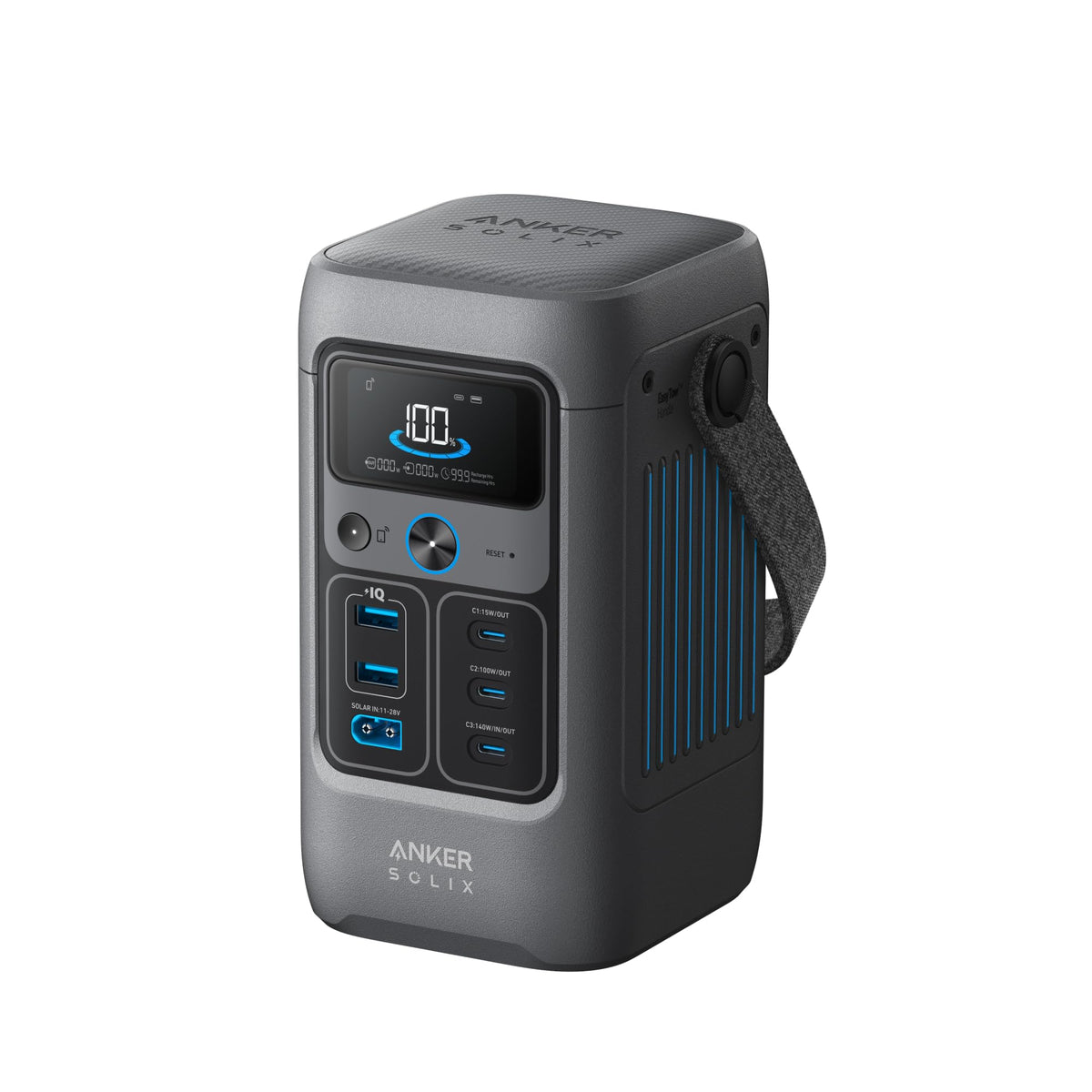 Anker Solix C200 Dc Power Bank Station (60,000Mah), 192Wh Portable Power Station, Lifepo4 Battery, 200W Solar Generator, For Out