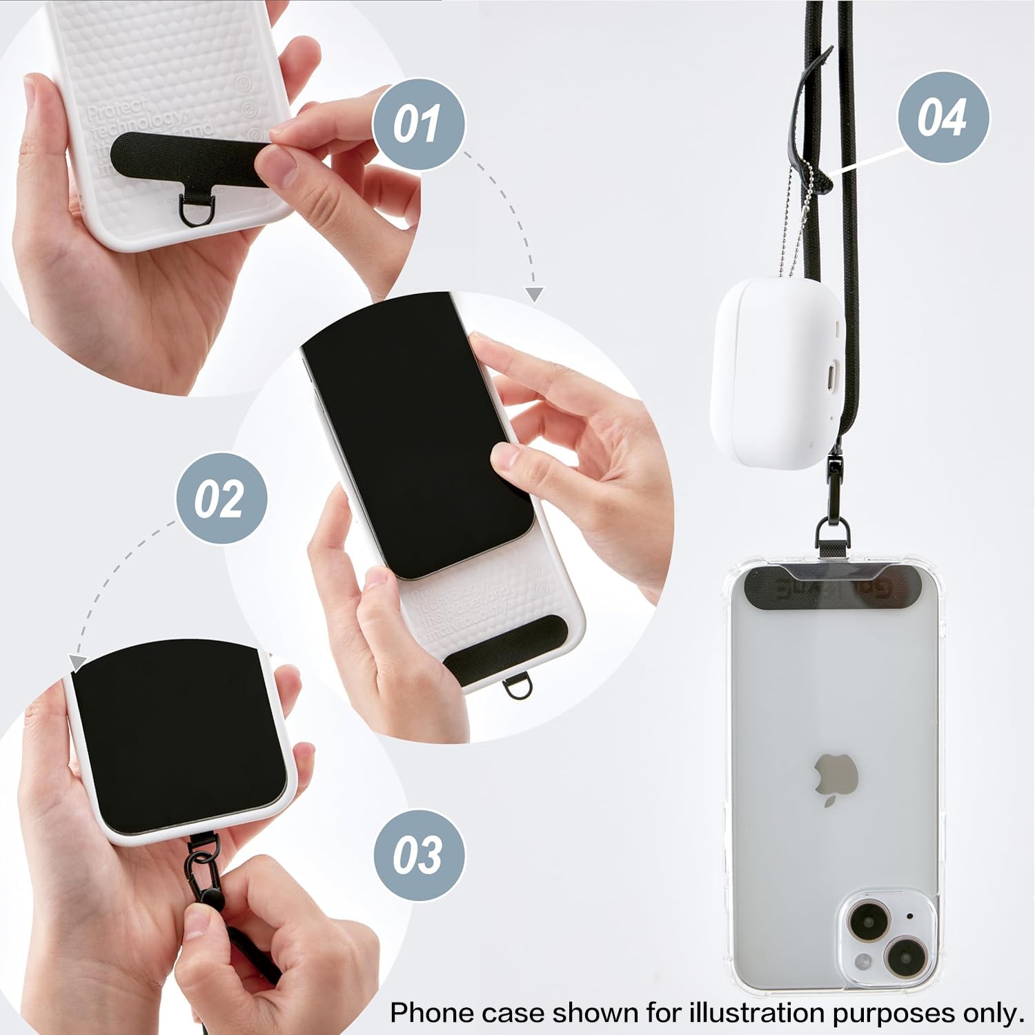 Golifyne Universal Phone Lanyard, Anti-Theft Crossbody Strap For Iphone 15 Pro Max And Most Smartphones, Adjustable Cell Phone N