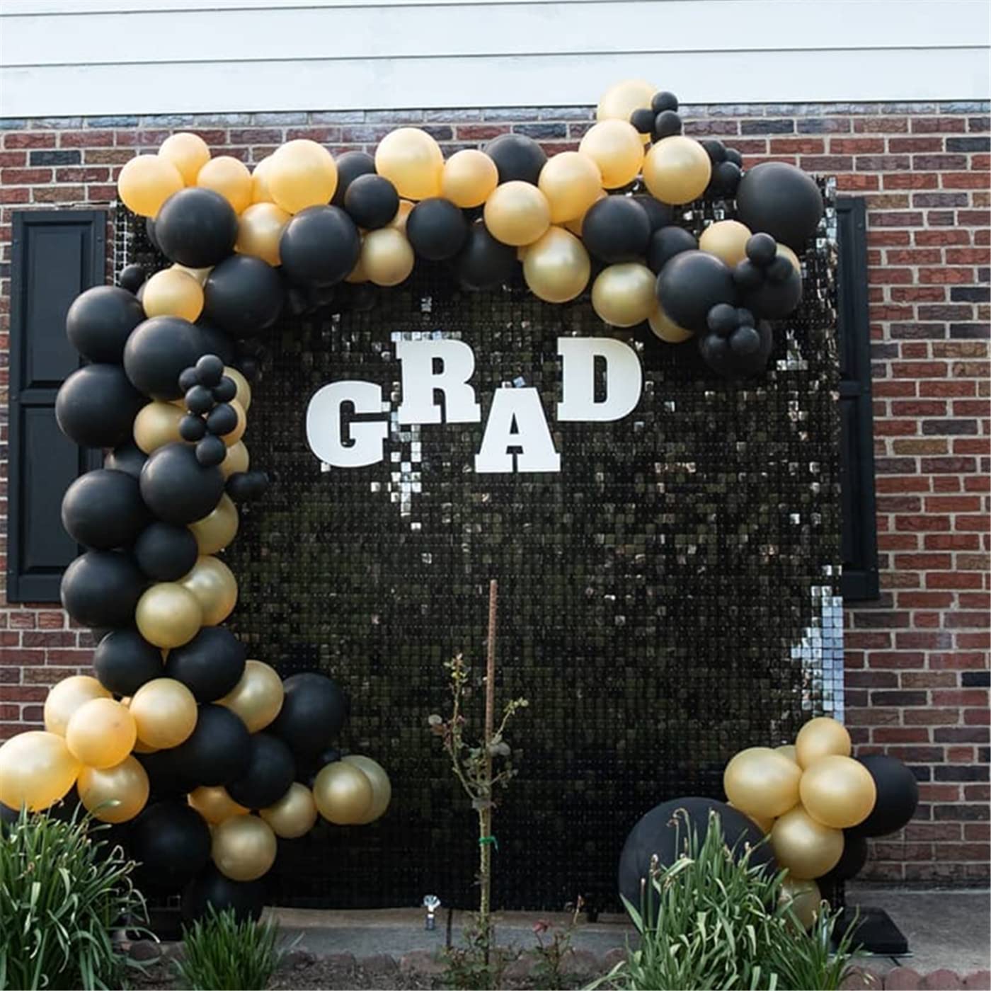 Shimmer Wall Panel Sequin Wall Backdrop Halloween Backdrop Black Backdrop 24 Packs Glitter Bling Background For Bachelorette Par