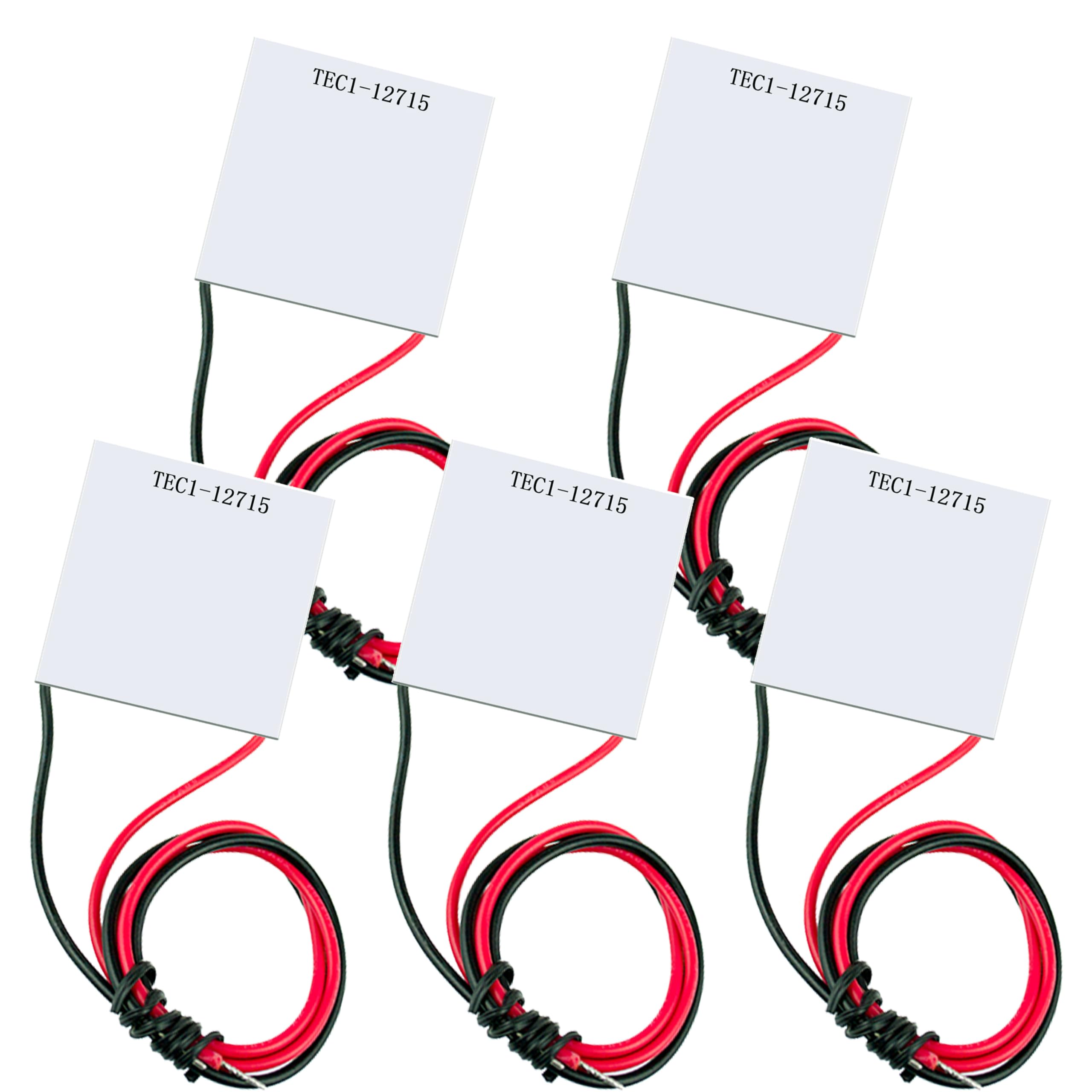 5Pcs Tec1 12715 12V 15A 68 140?40Mmx40Mm Heatsink Thermoelectric Cooler Cooling Peltier Plate Module Suitable For Large Refriger