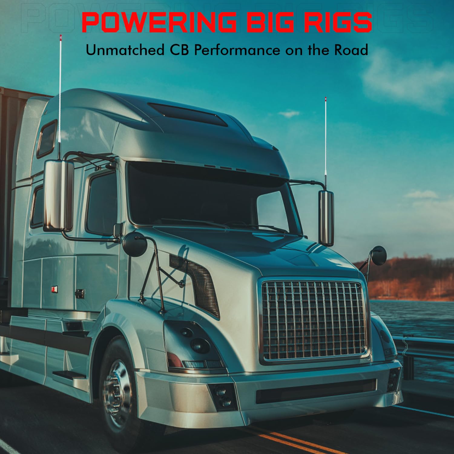 Prostick 3 Foot Fiberglass 1000 Watt   White Cb Radio Antenna