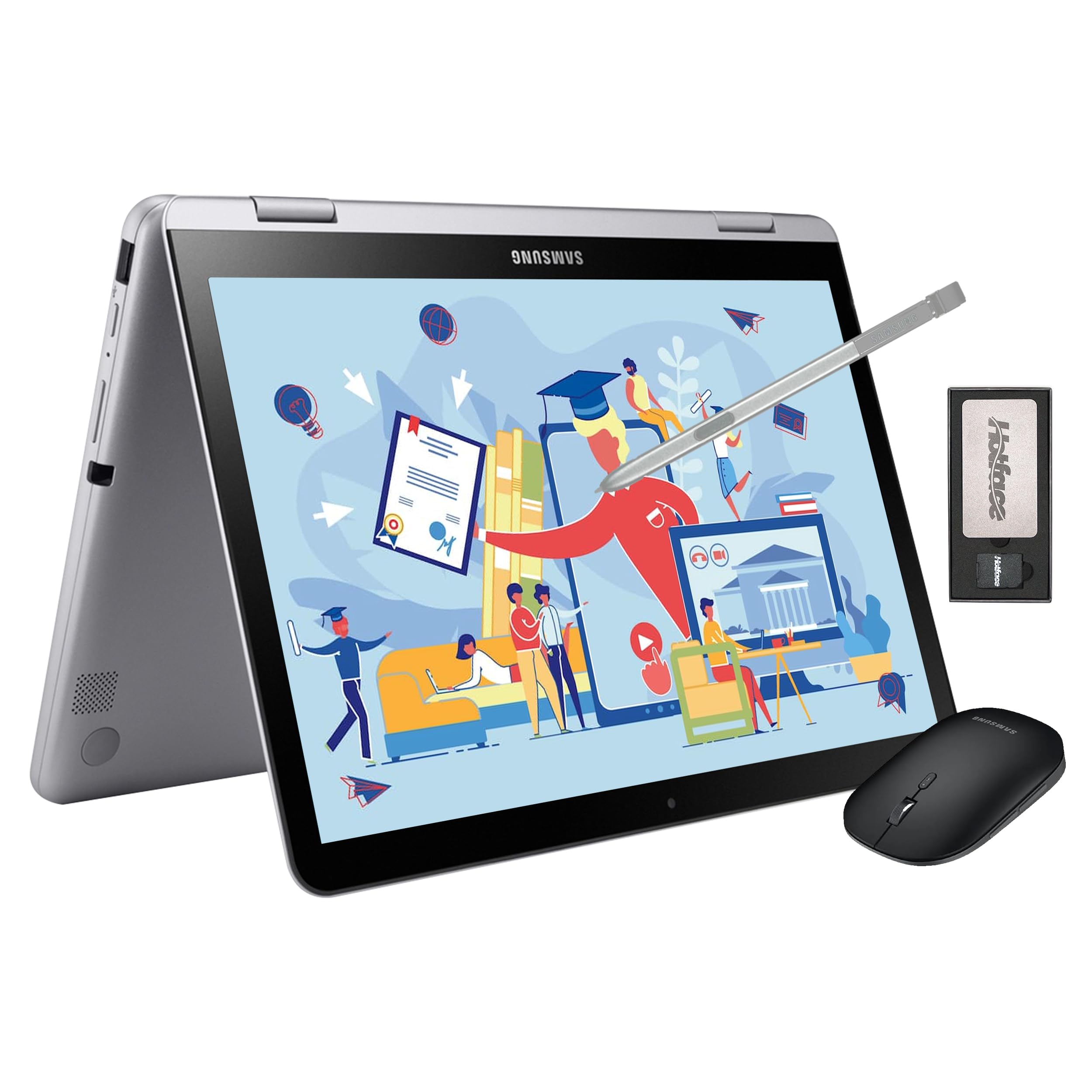 SAMSUNG 12.2 FHD 2-in-1 Touchscreen Chromebook Plus Laptop for Business&Students, Intel Dual-Core, 4GB RAM, 224GB Storage(64GB e