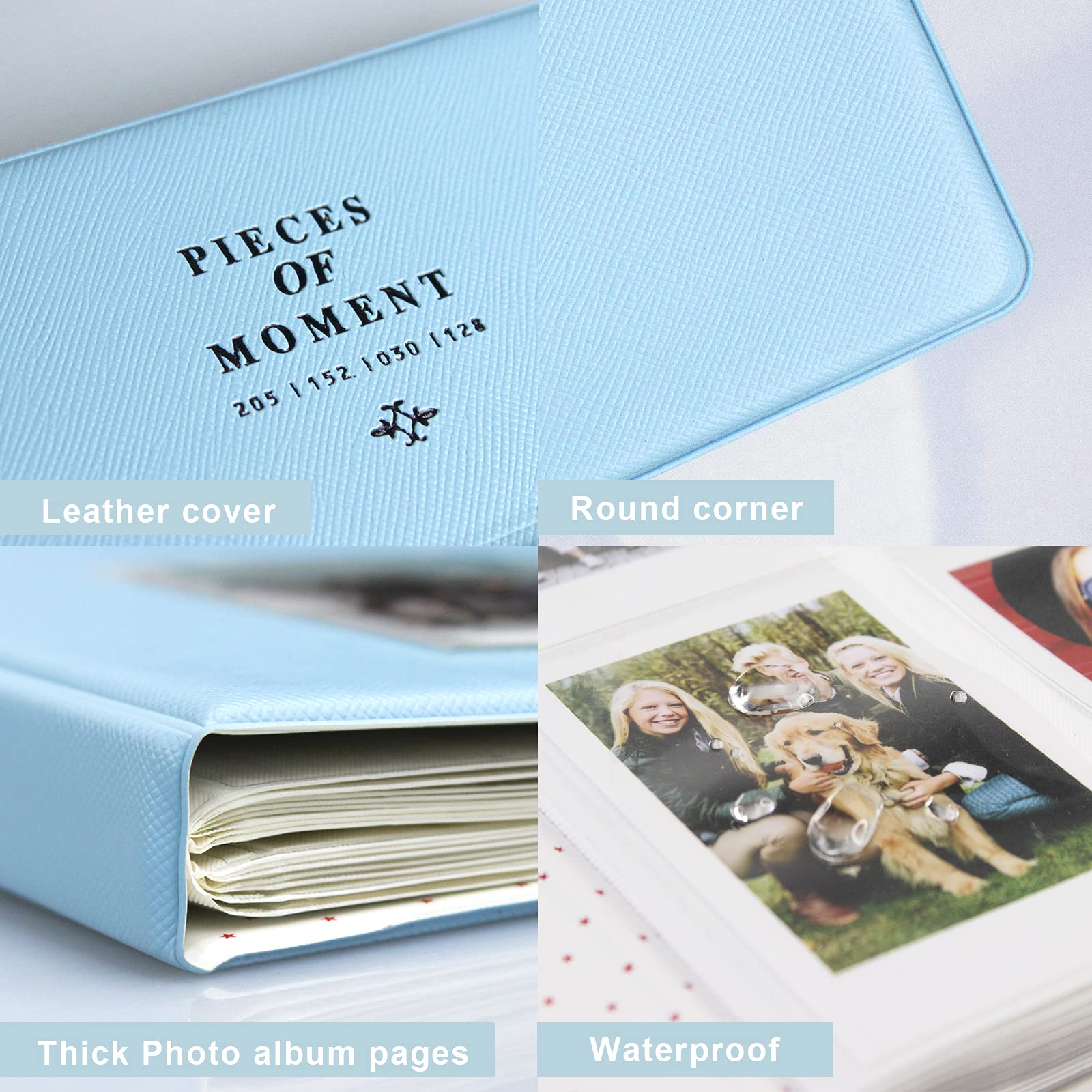 128 Pockets Mini Photo Album For Fujifilm Instax Mini 70 7S 8 8+ 9 11 25 50S 90, Polaroid Z2300, Polaroid Pic 300P Film Instant