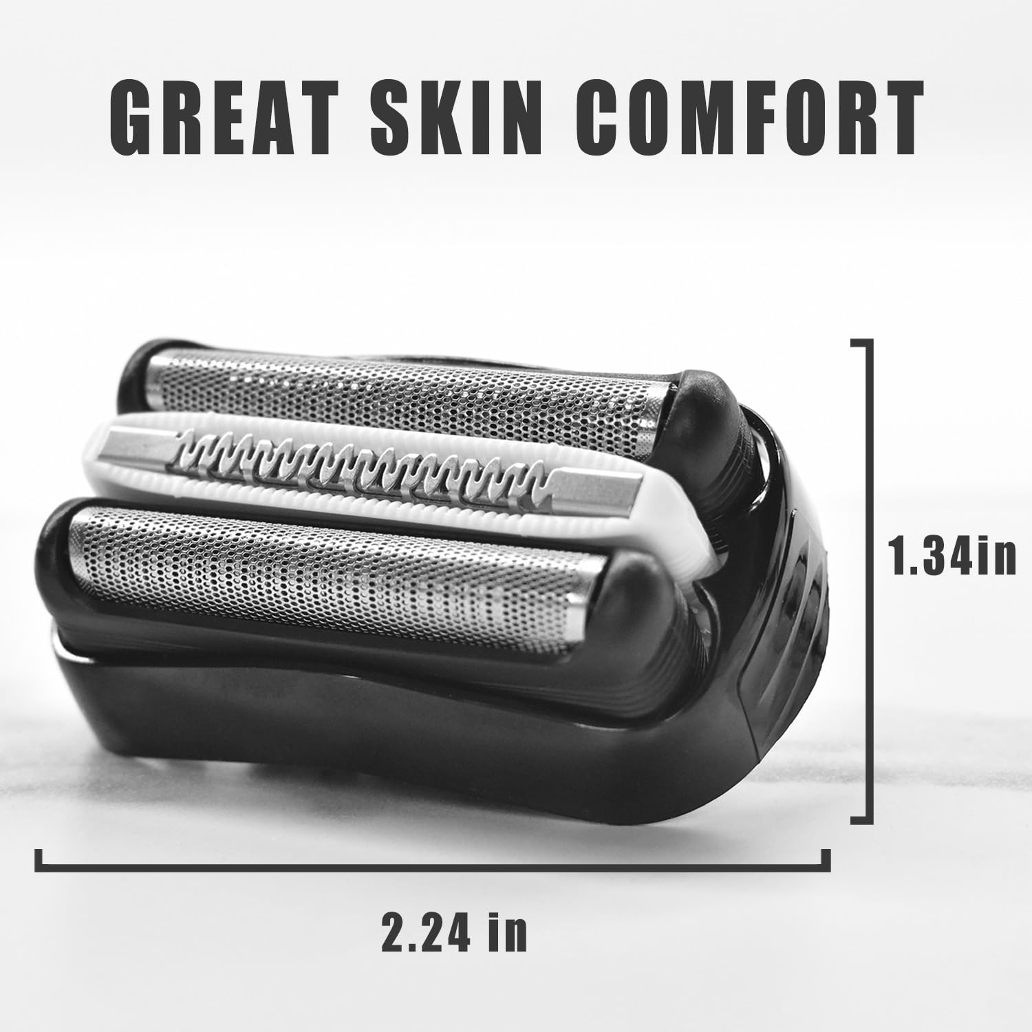 32B Replacement Shaver Head For Braun Series 3, Shaving Razor Head Suitable For Braun S3 3000S 3010S 3020S 3030S 3040S 3050Cc 30
