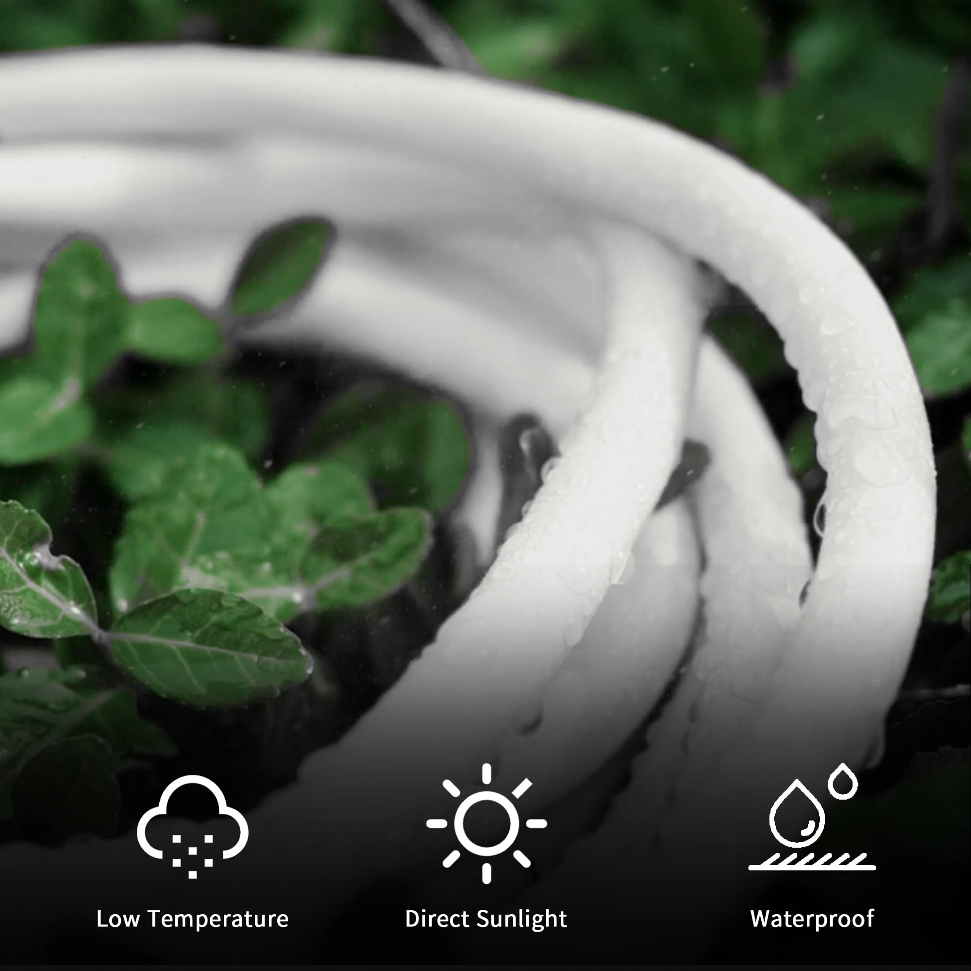 Yojoe Indoor Outdoor Extension Cord With Lighted End, 3 Prong 15A Weatherproof Power Extension Cord, 12 Gauge Heavy Duty 15 Ft W