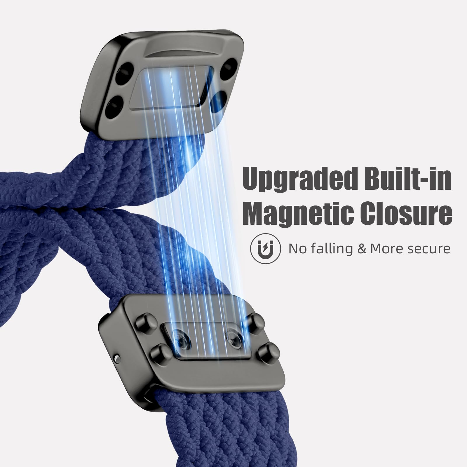 Charlam Sport Solo Loop Compatible With Apple Watch Band 49Mm 46Mm 45Mm 44Mm 42Mm 41Mm 40Mm 38Mm Men Women, Adjustable Magnetic