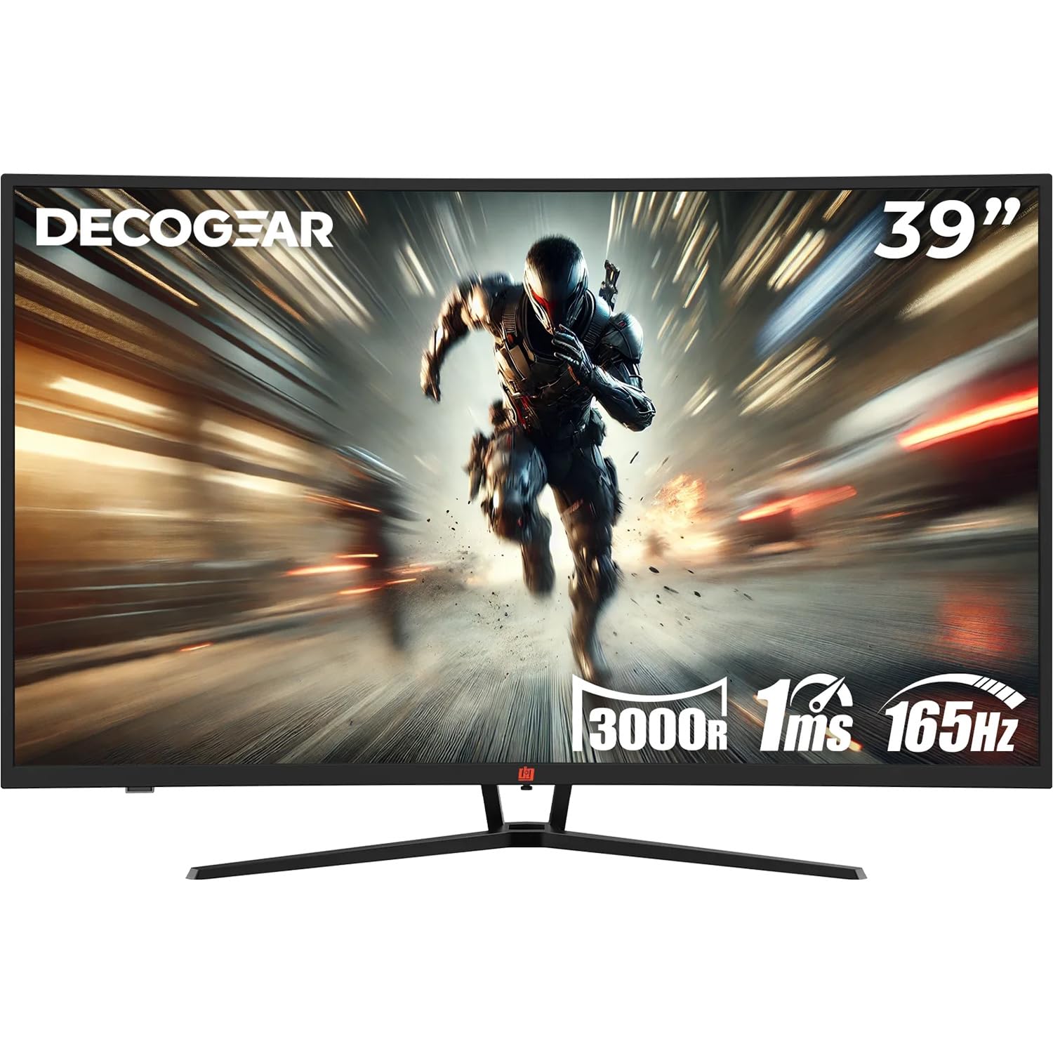 Deco Gear 39'' Curved Widescreen Gaming Monitor, 2560X1440, 1Ms Mprt, 165 Hz, 16:9, Hdr400, 4000:1
