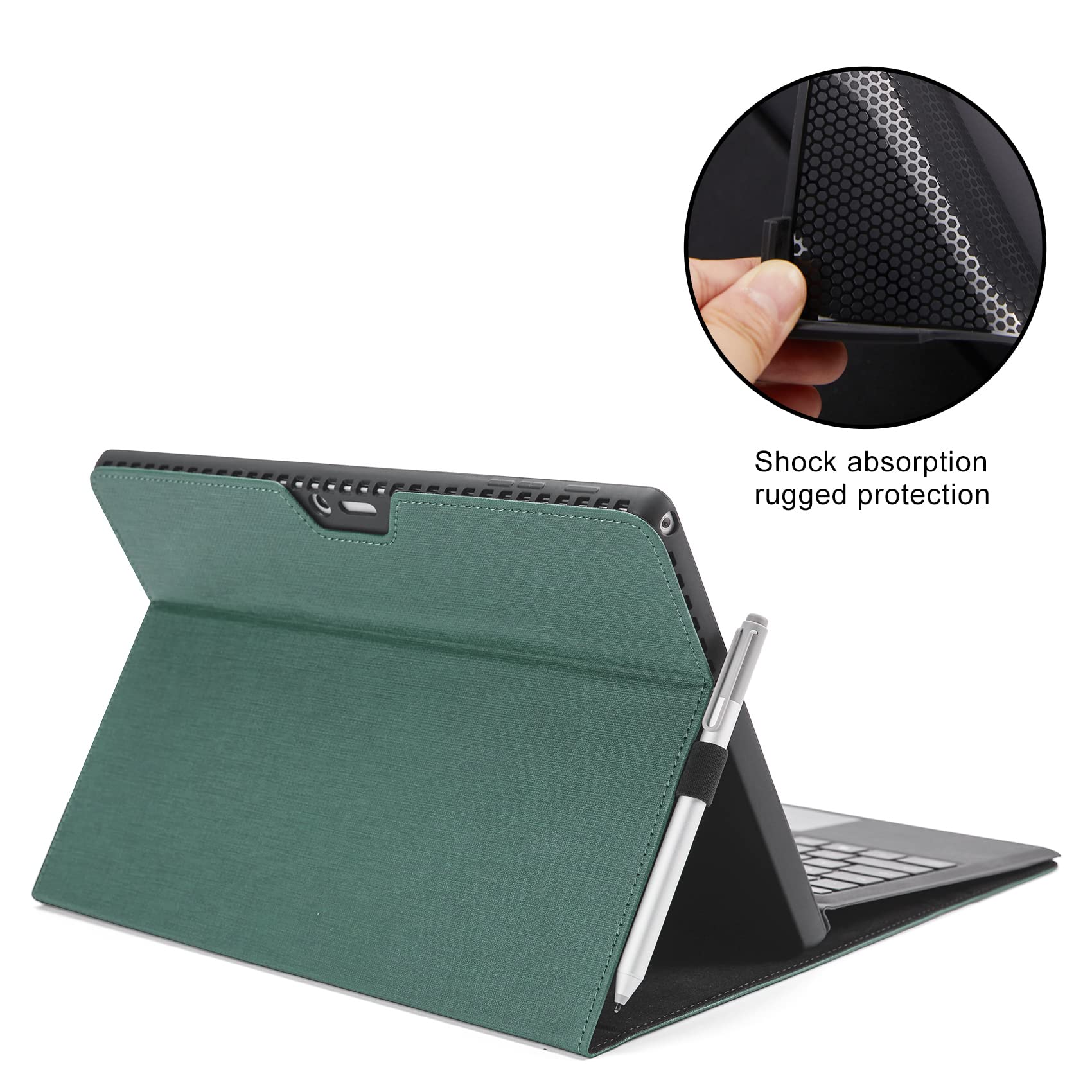 Omnpak Case For Microsoft Surface Pro 7+ (2021)/Surface Pro 7(2019)/Surface Pro 6(2018)/Surface Pro 5(2017)/Surface Pro 4, Adjus