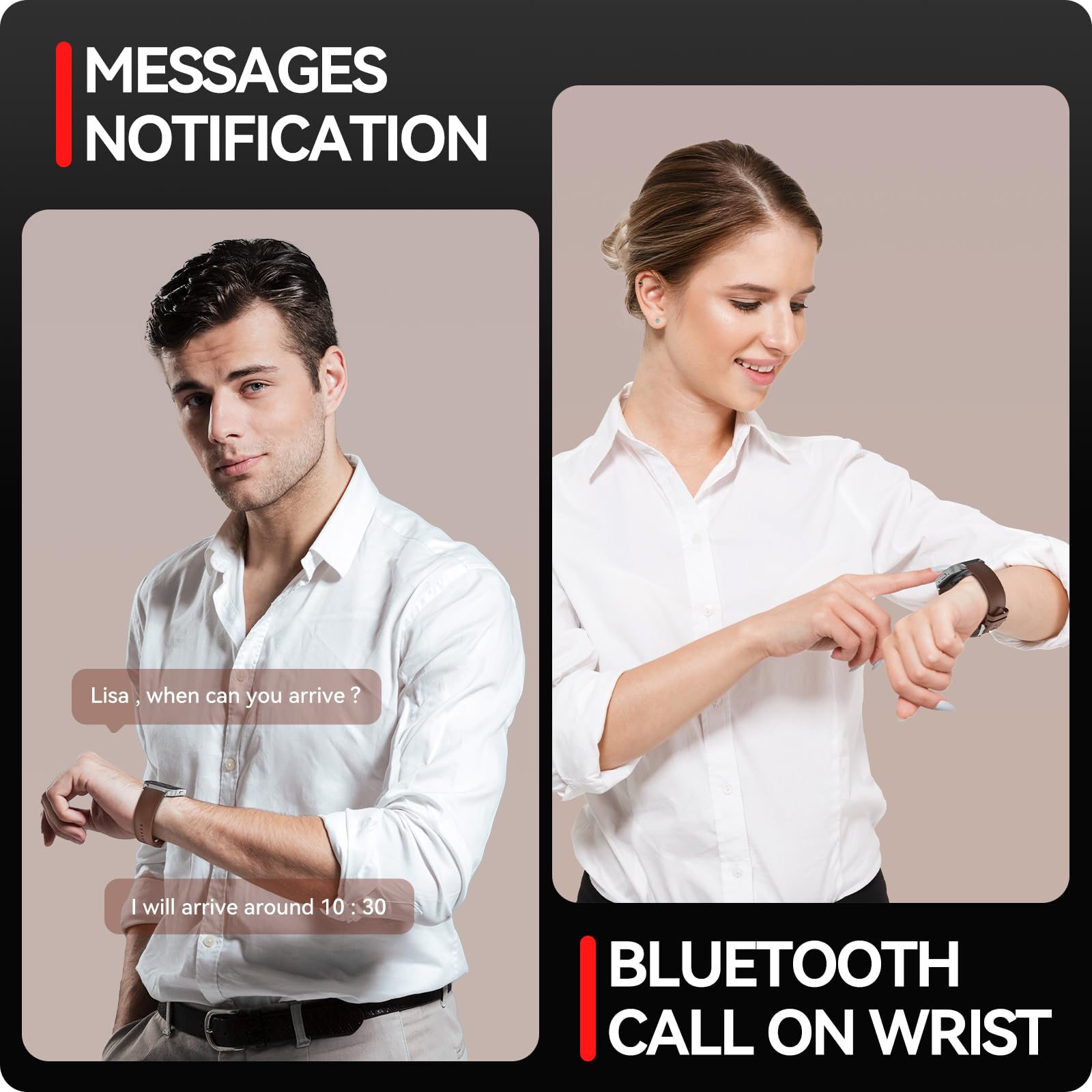 Anyloop Smart Watch For Men Women, 1.96'' Amoled Display, Fitness Watch(Answer/Make Call) With Heart Rate Sleep Spo2 Monitor,Ip6