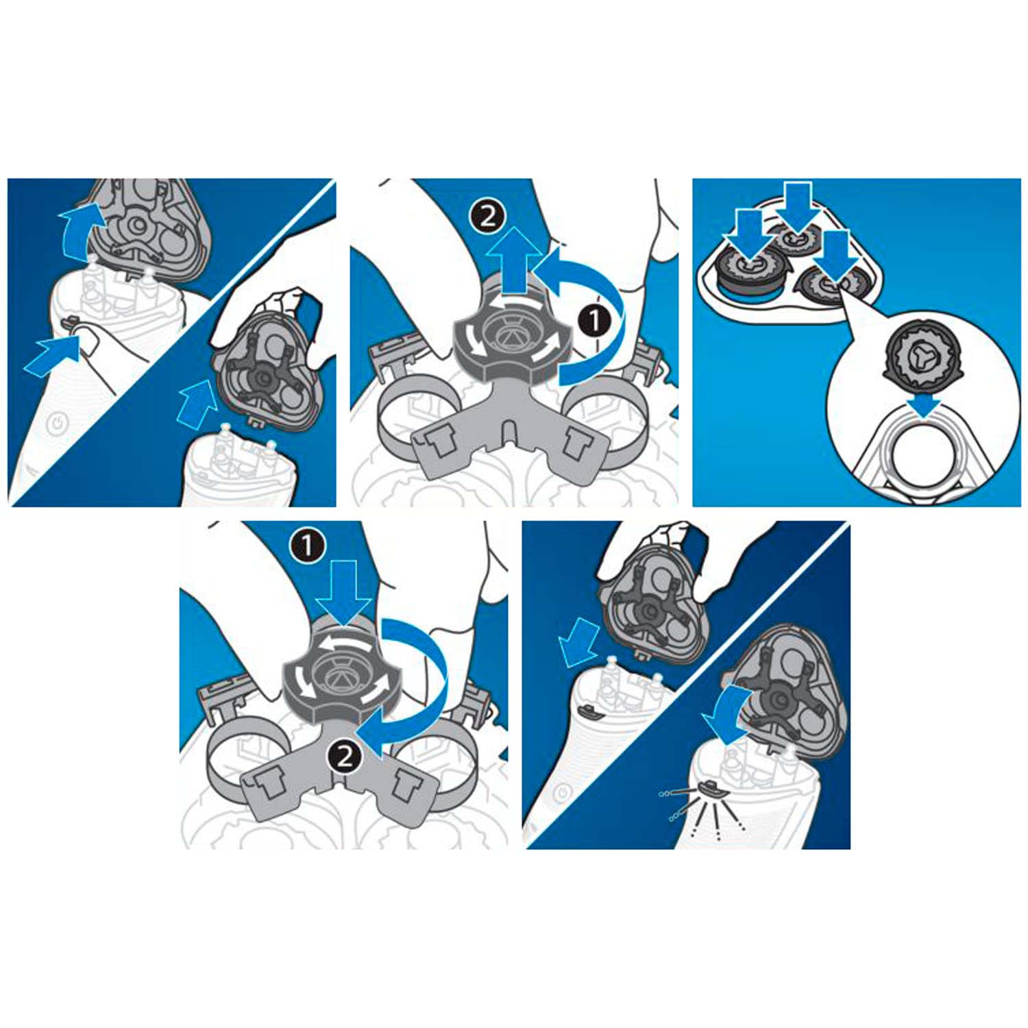 Philips Sh30 Replacement Blades For Series 3000 Electric Shavers