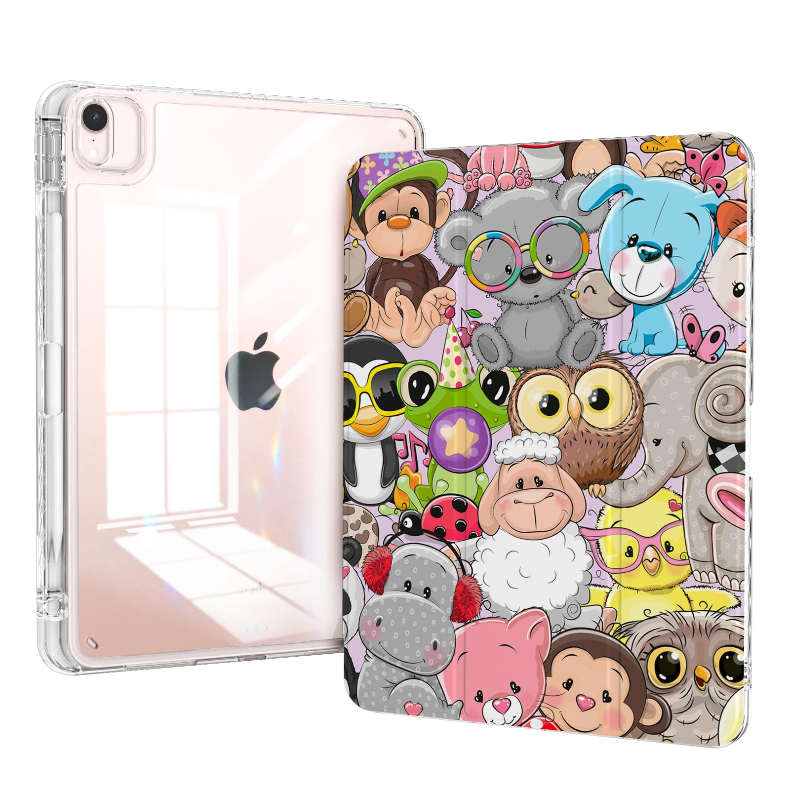 Piznernico Slim Trifold Case For Ipad Air 6Th 11 Inch M2 2024, Ipad Pro 11 4Th/3Rd/2Nd/1St Gen Case, Ipad Air 5Th/4Th Generation