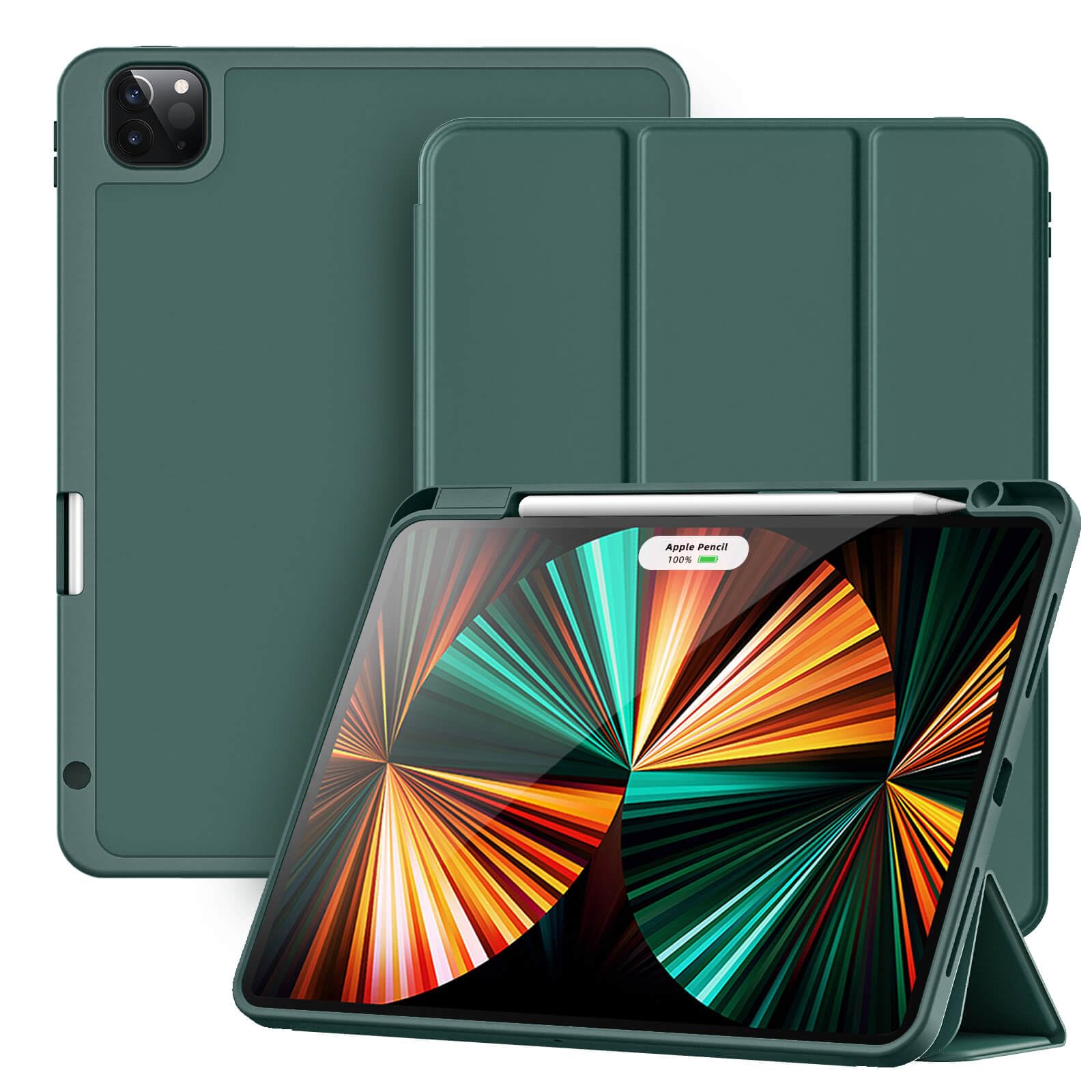 Yuloigan Designed For Ipad Pro 11 Inch Case 4Th Generation With Pencil Holder, Protective Cover Also Fit For Ipad 11 Pro Case 3R