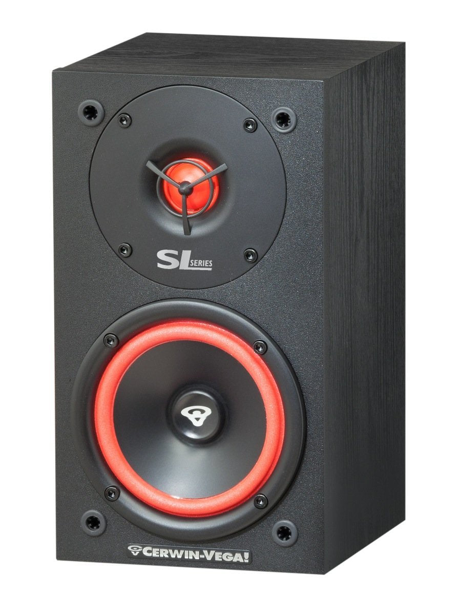 Cerwin Vega Mobile CV SL Series 5.25" 2-Way Home Theatre Speakers - SL5M, Black, Wood Finish, Pair