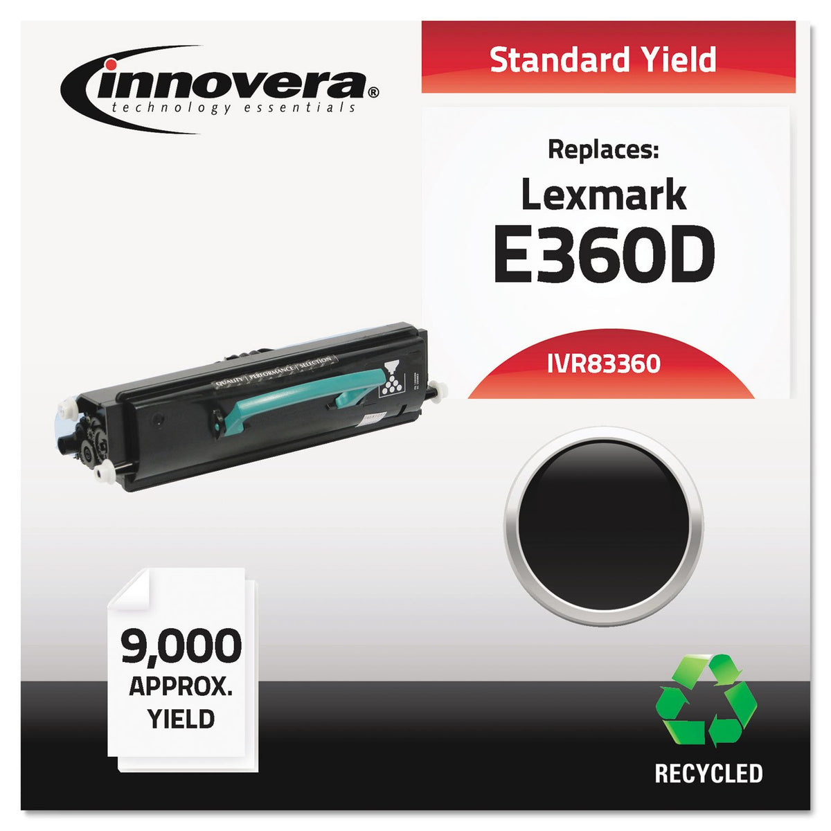 Innovera Toner,Lexmark E360,Bk