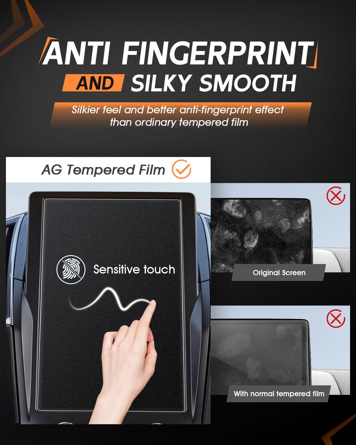 Cdefg Matte Anti Glare Screen Protector For Ford Edge 2021 2022 2023 2024 Accessories Screen Protector For Edge 2021 2024 Se, Sel, St Line, Titanium, St 12' Matte Anti Glare Tempered Glass