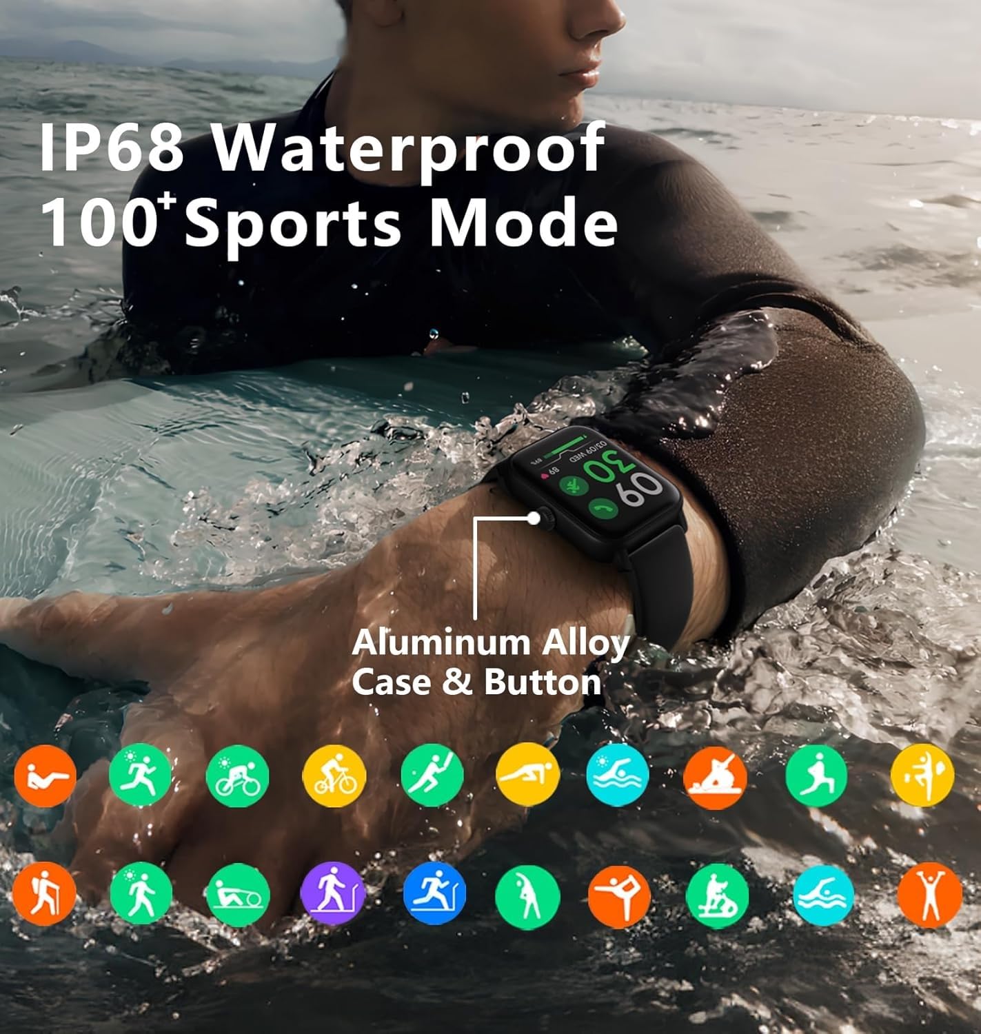 Smart Watch For Men Women(Answer/Make Call), 2025 New Smartwatch 1.85 Hd Fitness Watch With 100+ Sport Modes, Heart Rate, Sleep