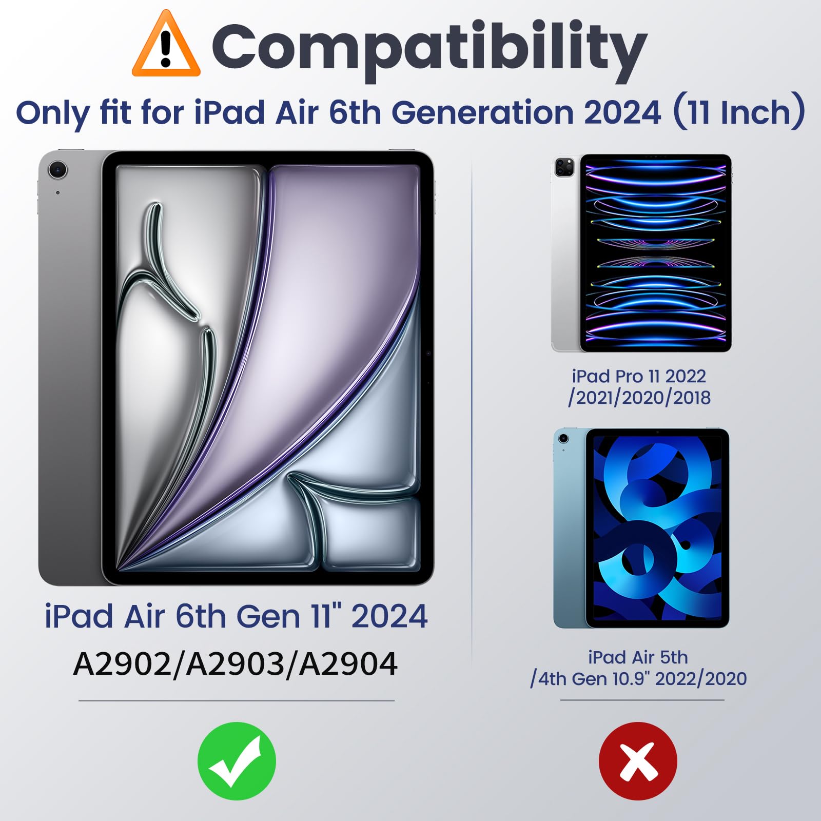 MoKo Privacy Screen Protector for New iPad Air 11 Inch 2025/2024 Released, Anti Spy Tempered Glass Screen Film Guard iPad Air 11 inch, Matte