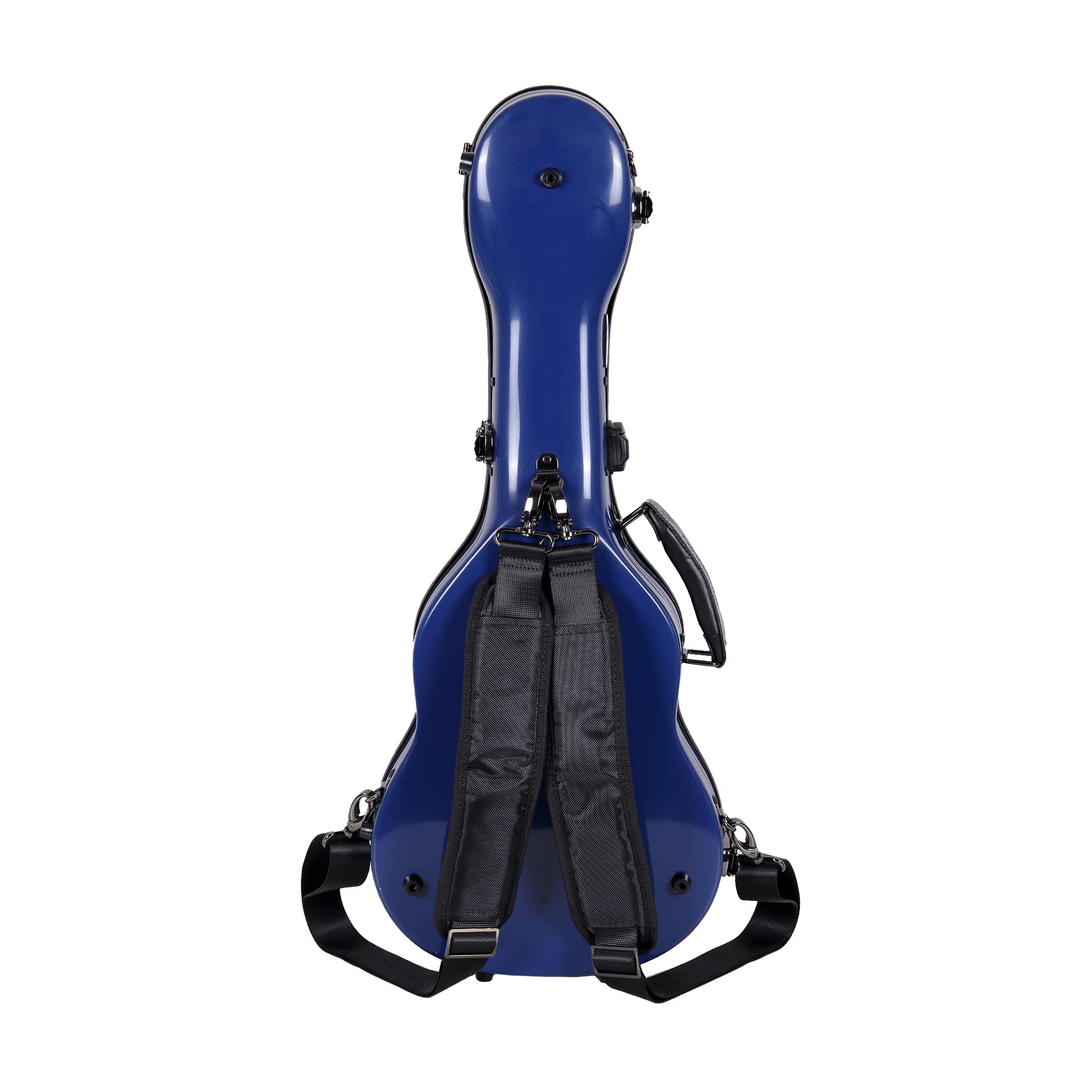 Crossrock Deluxe Fiberglass Tenor Ukulele Case With Tsa Lock, Navy Blue (Crf2020Tunvbl)