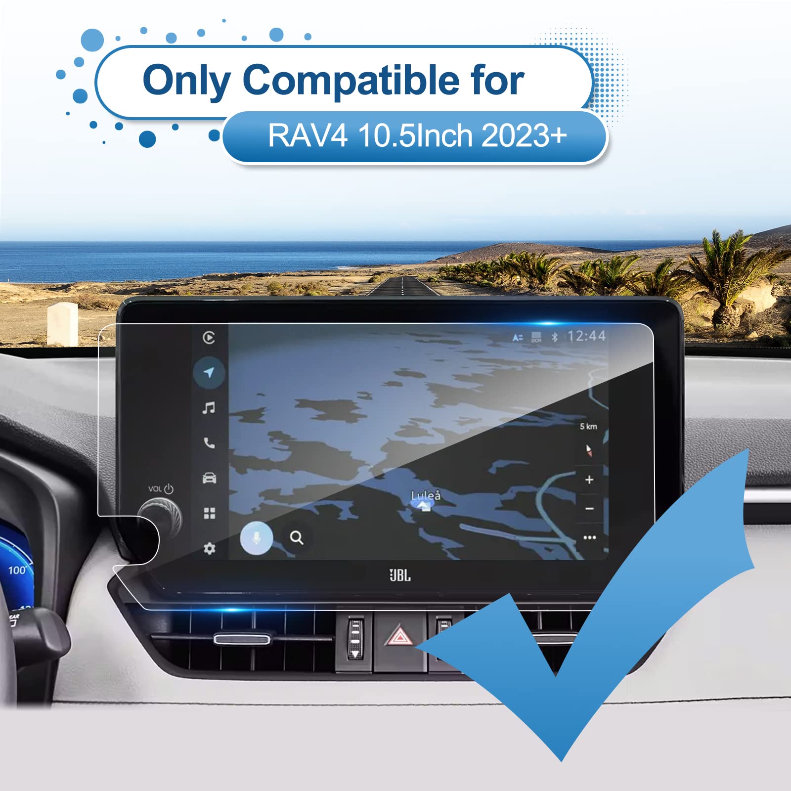 Coleya 2023 2024 Rav4 Screen Protector For Toyota Rav4 (Xle Premium/Adventure/Trd Off Road/Limited/Xse) 10.5 Inch Touch Screen,