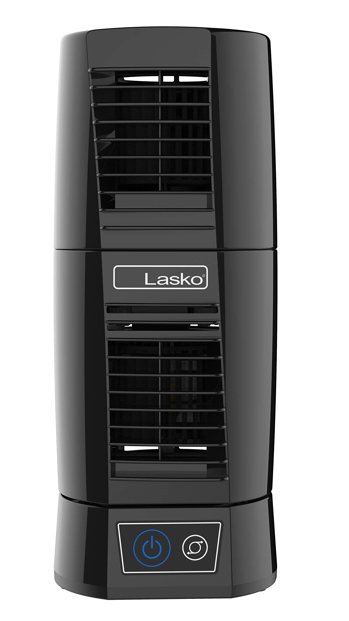 Jarofurel Lasko T13310 Personal Oscillating Table Tower Fan � Small, Quiet, Portable, Electric Plug In, Mini Desktop Fans For Staying Cool At Home And Office, Day And Night,Black