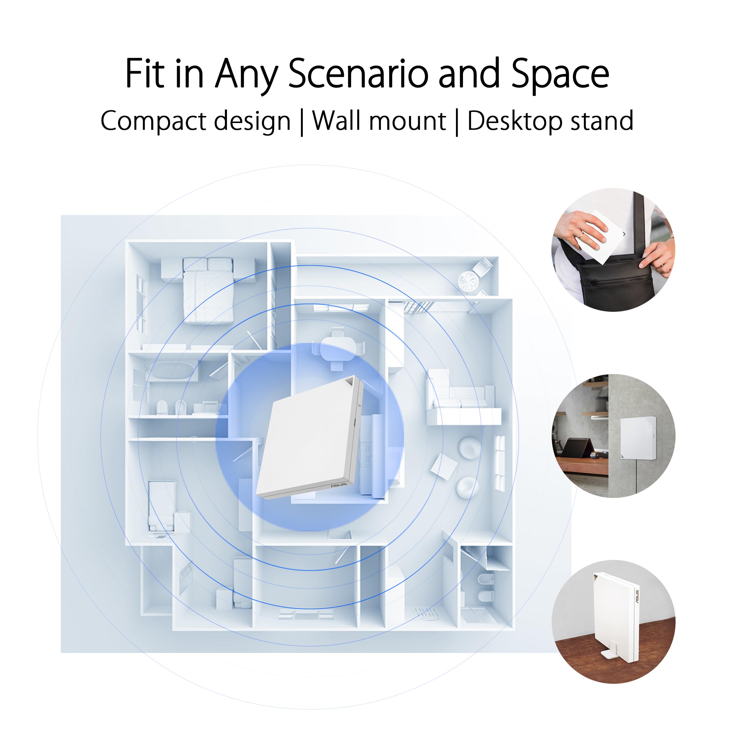 Asus Rt Ax57 Go   Ax3000 Dual Band Wifi 6 (802.11Ax) Travel Router, Support 4G/5G Mobile Tethering&Public Wifi (Wisp) Mode, Subs