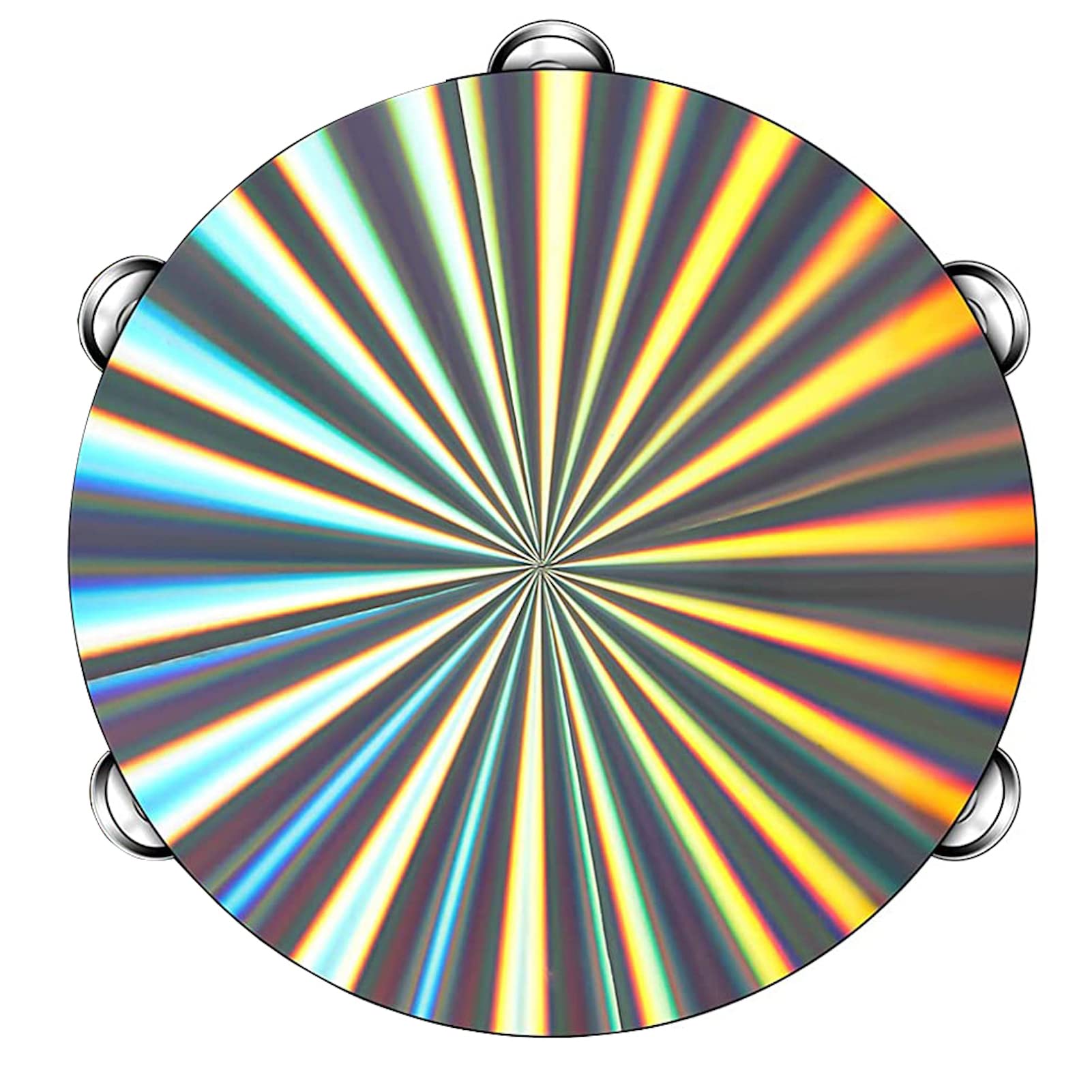 Vilihkc Tambourine Wood Church Tambourine Double Row Tambourines Musical Instrument Reflective Hand Drum Percussion Musical Inst