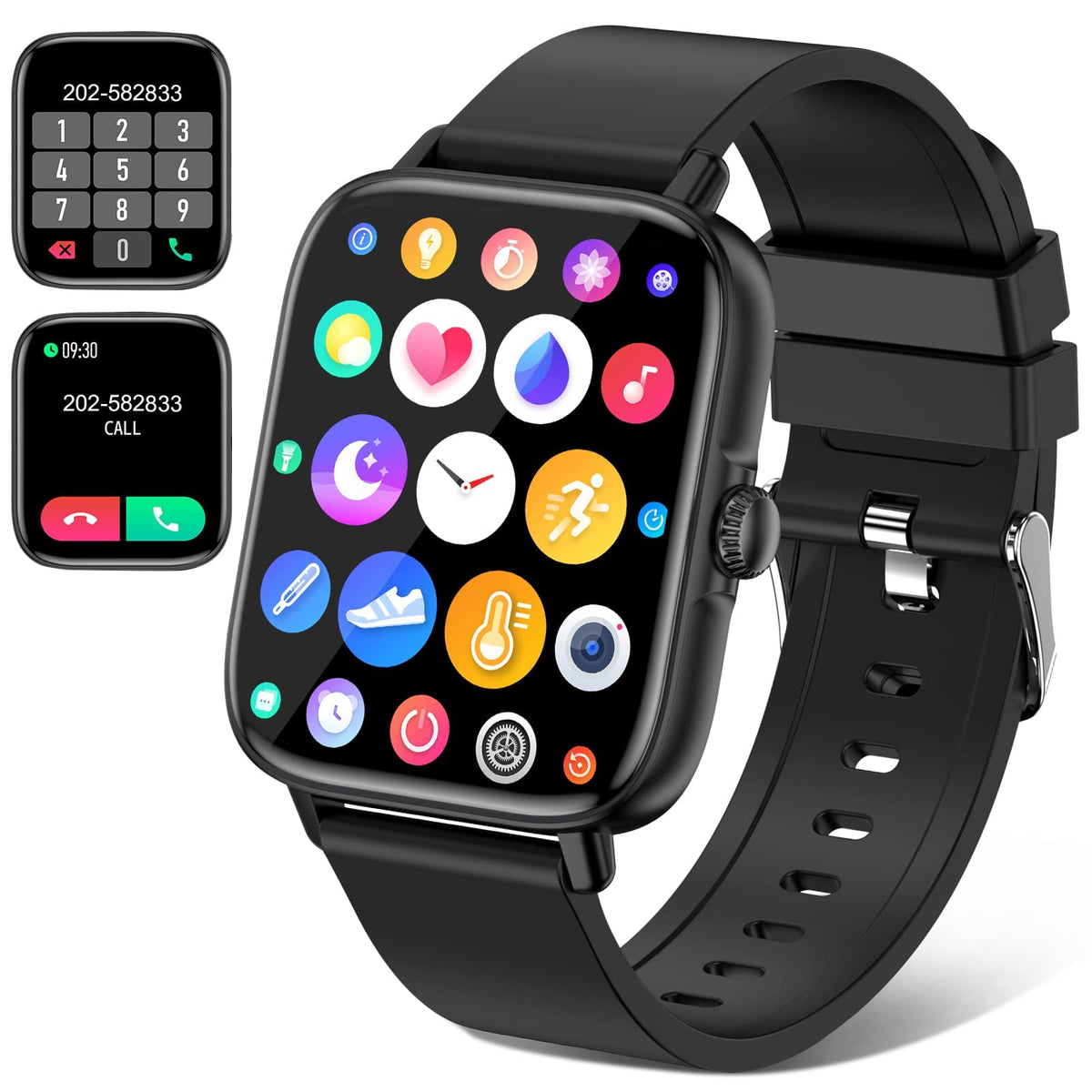 Codmetql 2023 Smart Watch With Text And Bluetooth Call Receive/Dial Smart Watch For Android Ios Phone Compatible Ip67 Waterproof