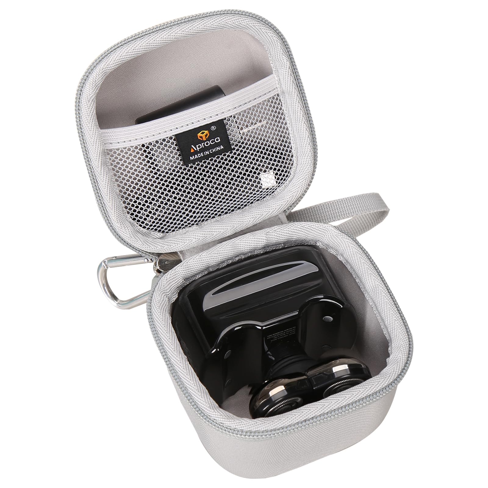 Aproca Grey Hard Storage Portable Case, For Skull Shaver Pitbull Gold Pro/Silver Pro Head Shaver Electric Head & Face Shaver