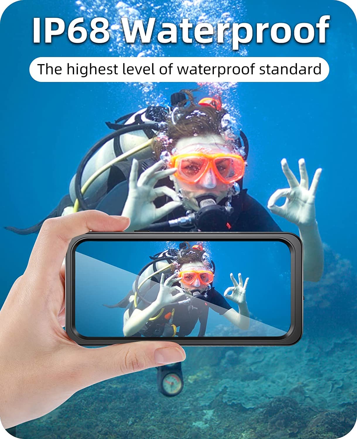 Wifort Iphone 11 Waterproof Case   Built In Screen Protector Water Resistant Cover Protective Drop Protection Hard, Shockproof F