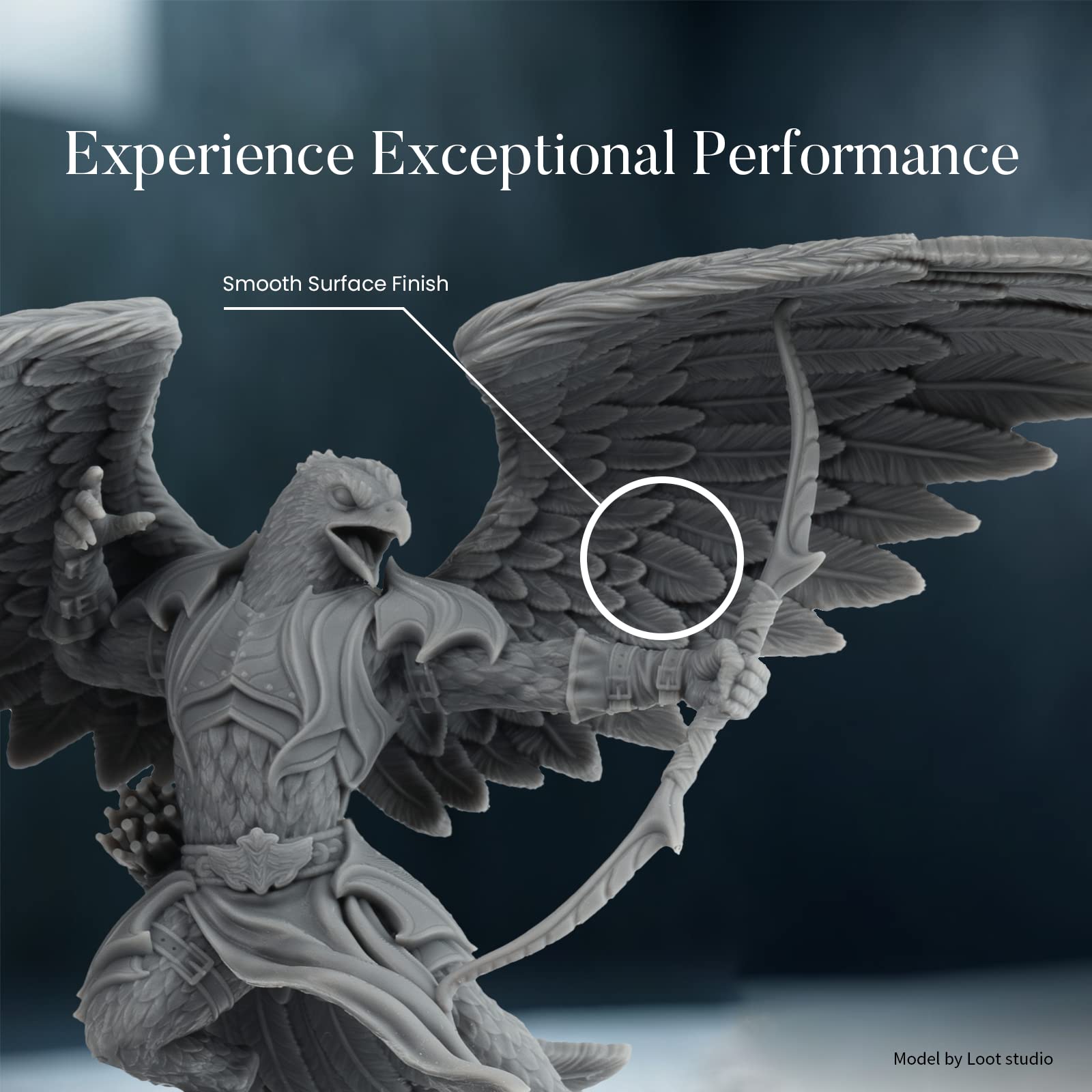 Chitu Systems Conjure Standard 8K Resin 3D Printer Resin, 1Kg Fast Curing 405Nm Standard Photopolymer Resin For Lcd 3D Printing