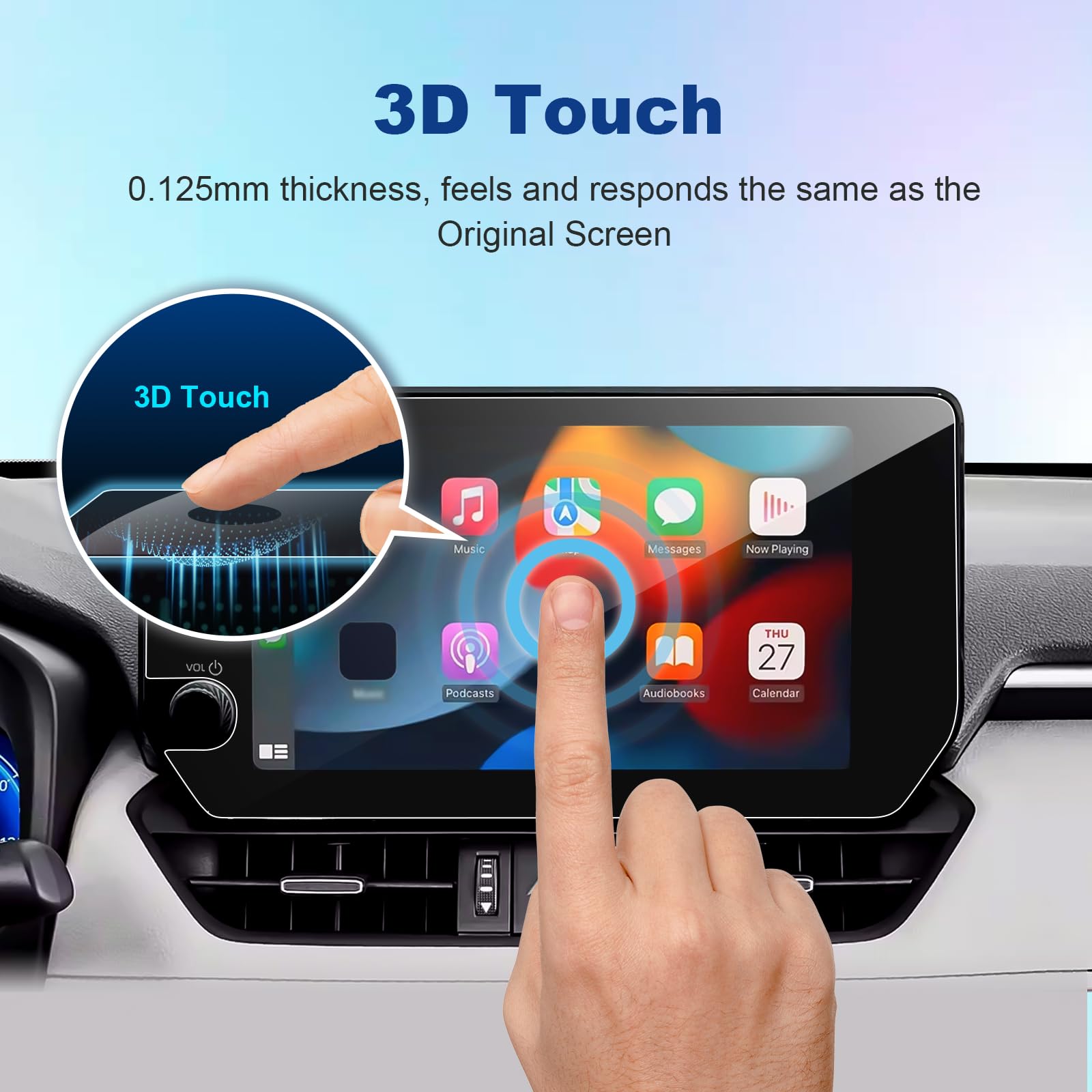 Coleya (2Pack) 2023 2024 Rav4/Rav4 Hybrid Screen Protector For Toyota Rav4 10.5 Inch Touch Screen, 2024 2023 Rav4 (Xle Premium/A