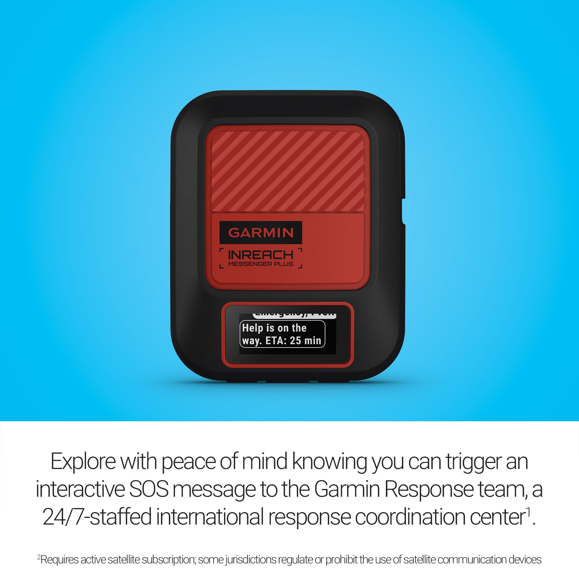 Garmin Inreach Messenger Plus, Sos Satellite Communicator With Photo, Text & Voice Messaging Without Cell Service, Long Battery