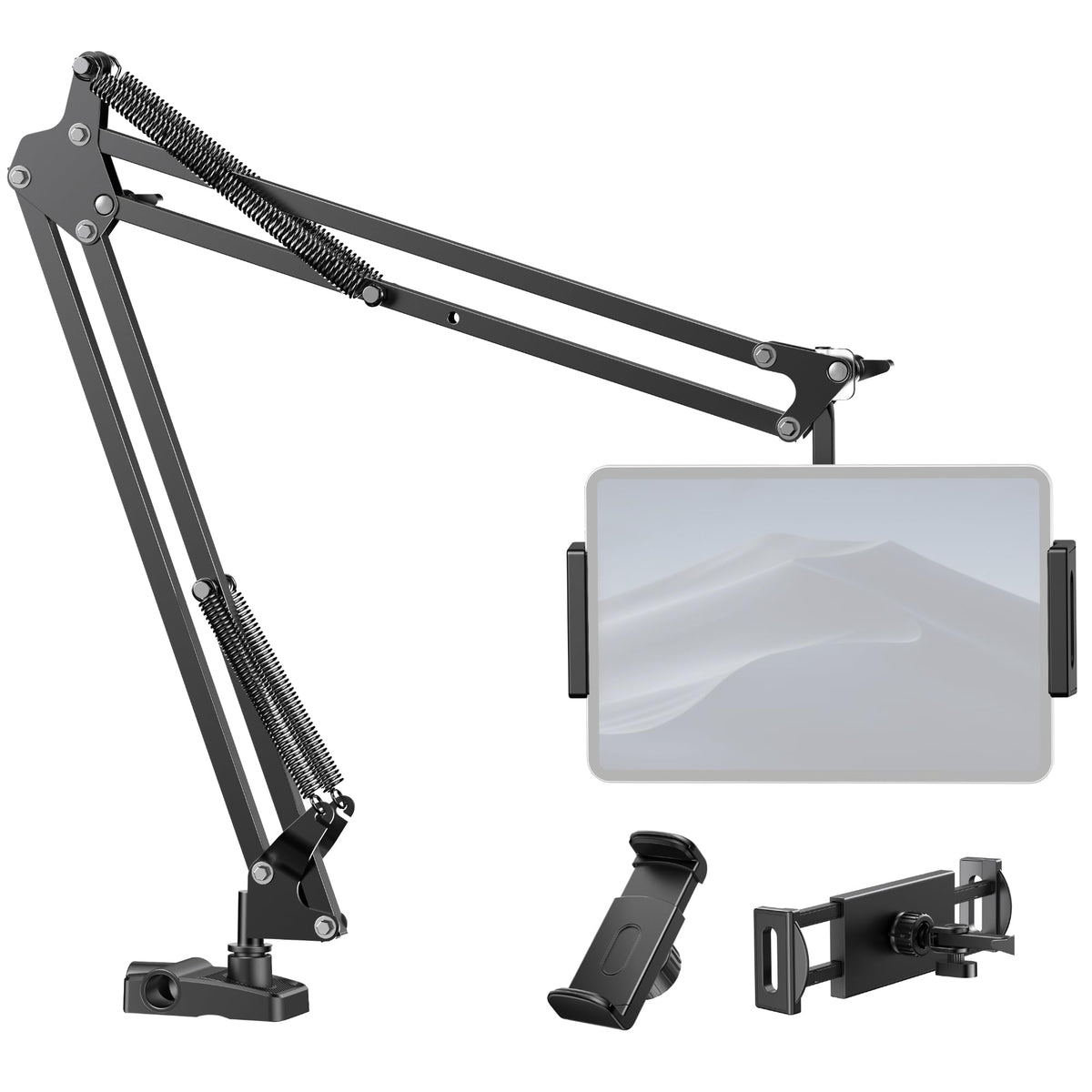 Innogear Tablet Holder For Bed, Overhead Tablet Stand Phone Holder Tablet Mount For Desk 2 Clamps With Swivel Ball Head For Ipad Kindle Switch Graphics Tablets 4 13' Devices