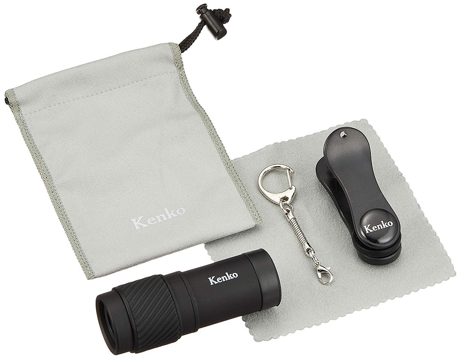 Kenko Real Pro Multi Coated Glass Real Pro 7X Telephoto Clip Lens & Monocular For Mobile Devices, Black (Krp 7T)