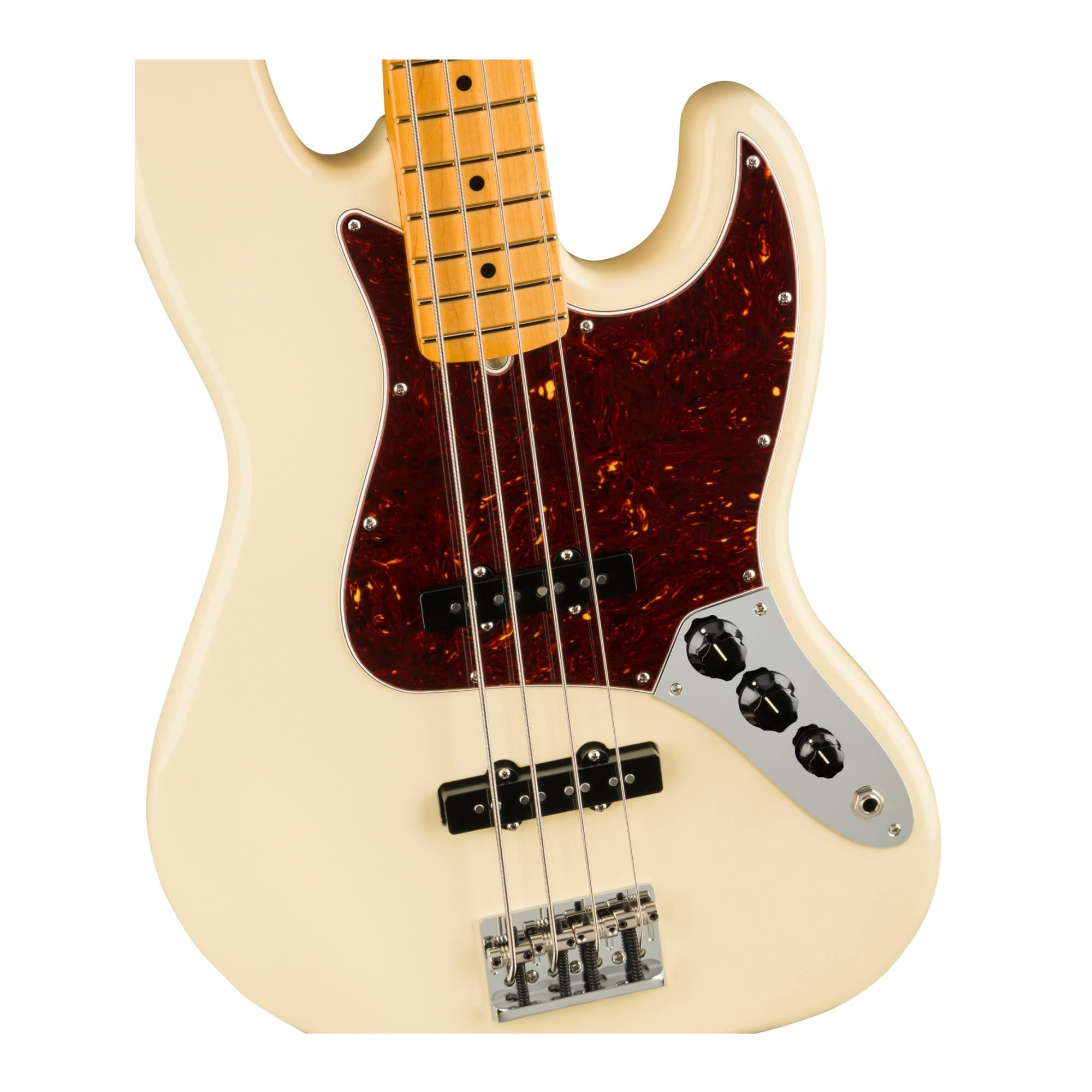 Fender American Professional Ii Jazz Bass, Olympic White, Maple Fingerboard