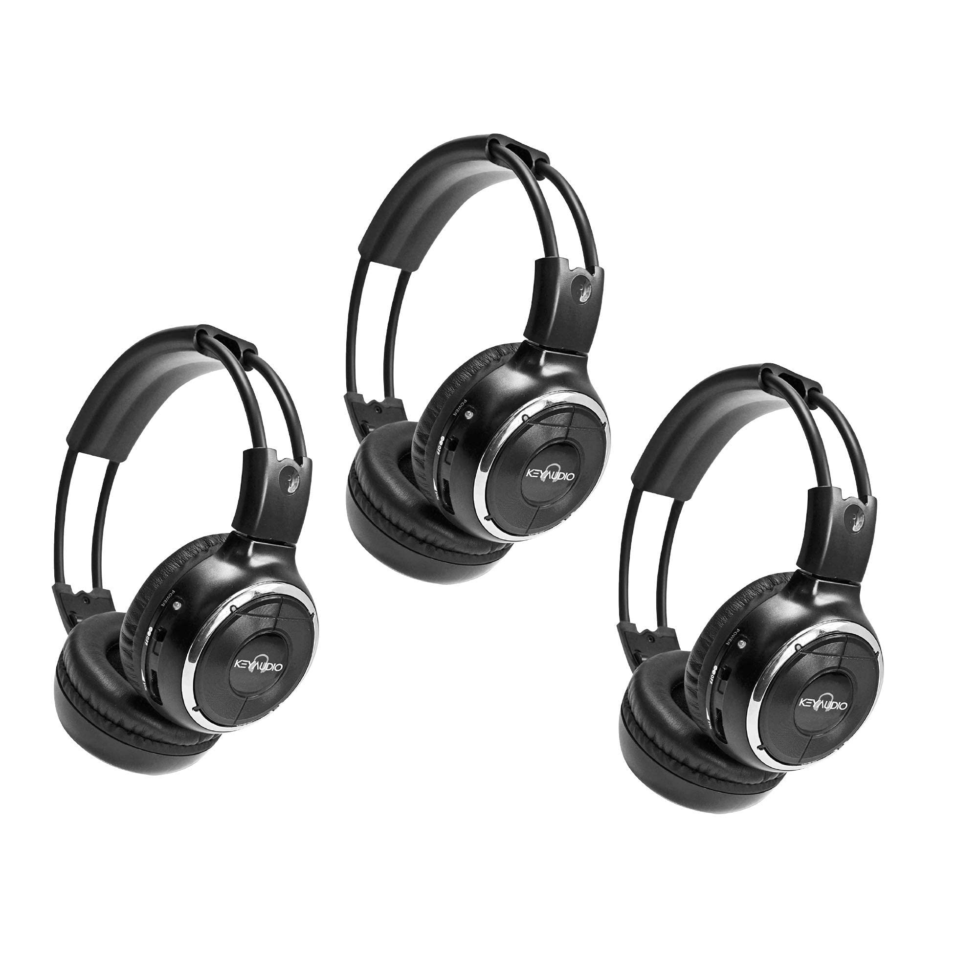 Rp Accessories Ir 2008B Infrared Wireless Headphones, 2 Channel Folding Universal Rear Entertainment System Ir Headphone For Car